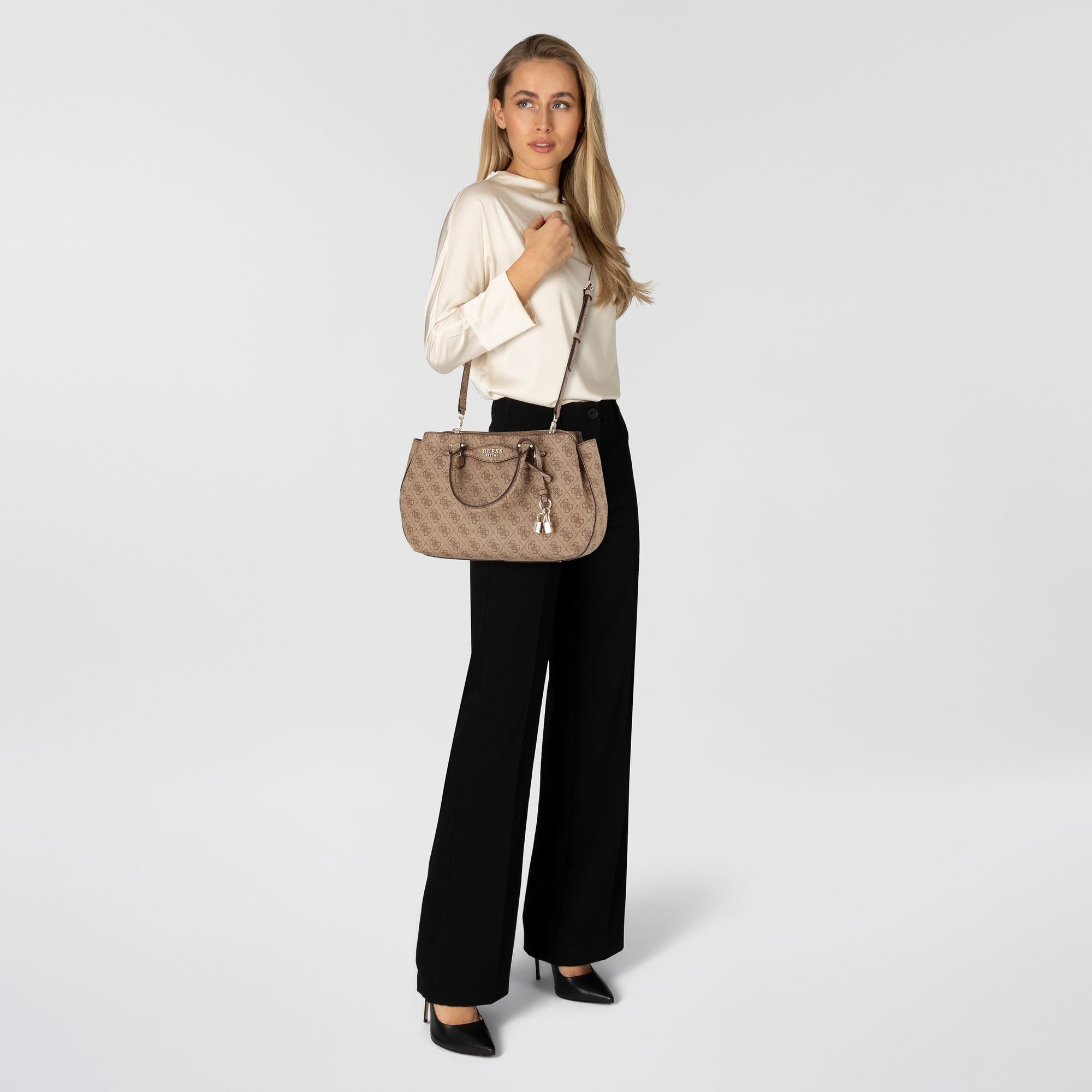 Guess Henkeltasche Katya, Polyurethan günstig online kaufen