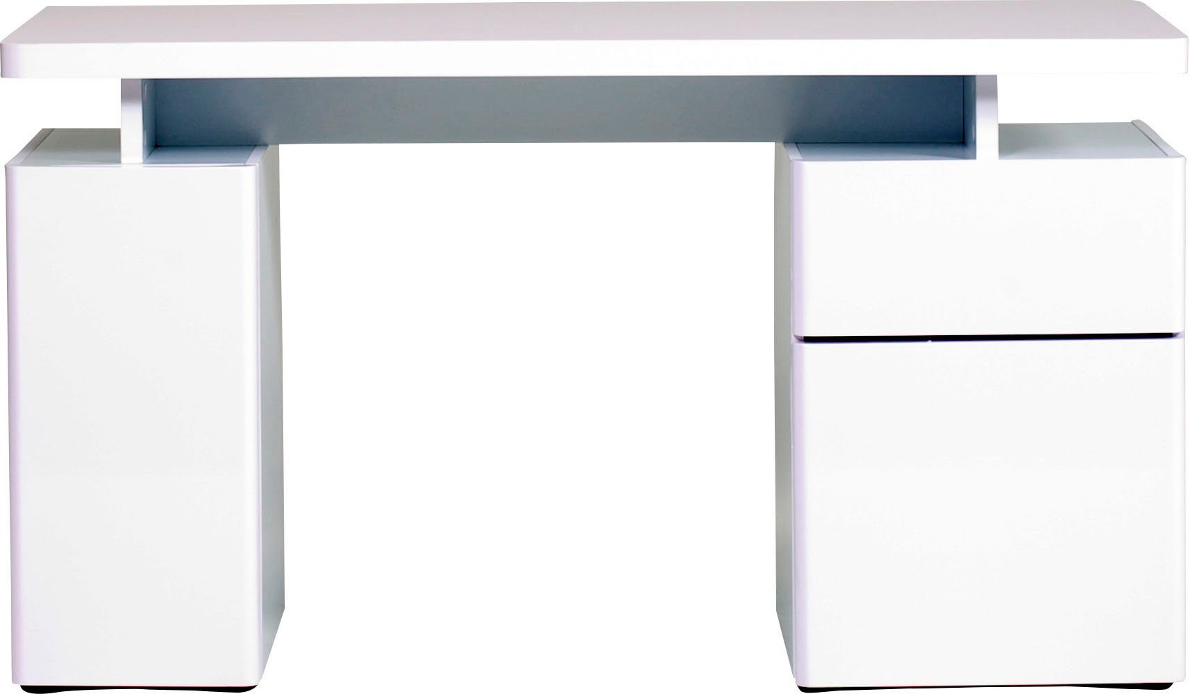 Jahnke Schreibtisch CU-LIBRE 140 (1-St), Platzsparender Arbeitsplatz, mit 1 Schublade und 2 Türen, 135 cm – Bild 3 von 5