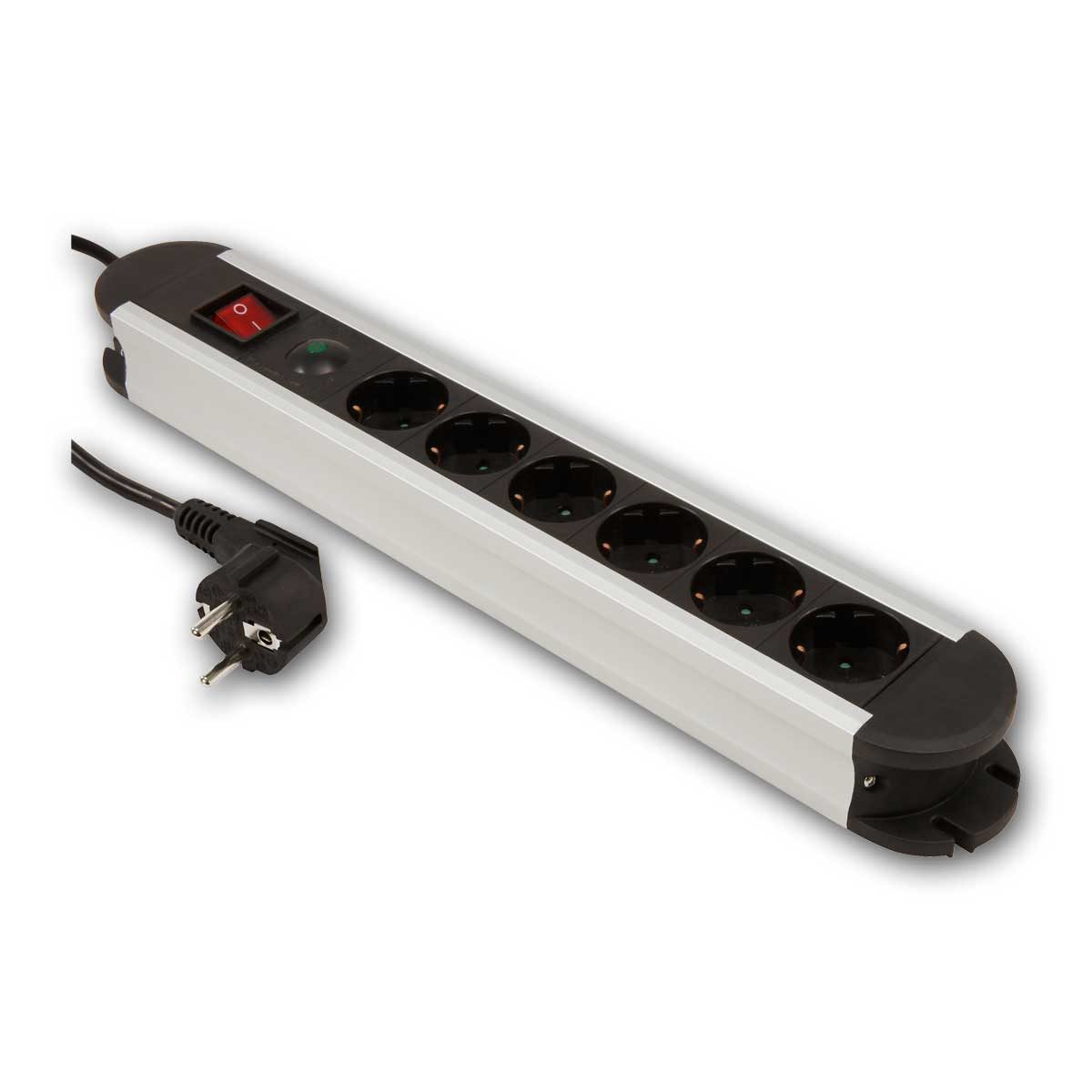 world-trading-net Steckdose 6-fach Steckdosenleiste mit Überspannungsschutz