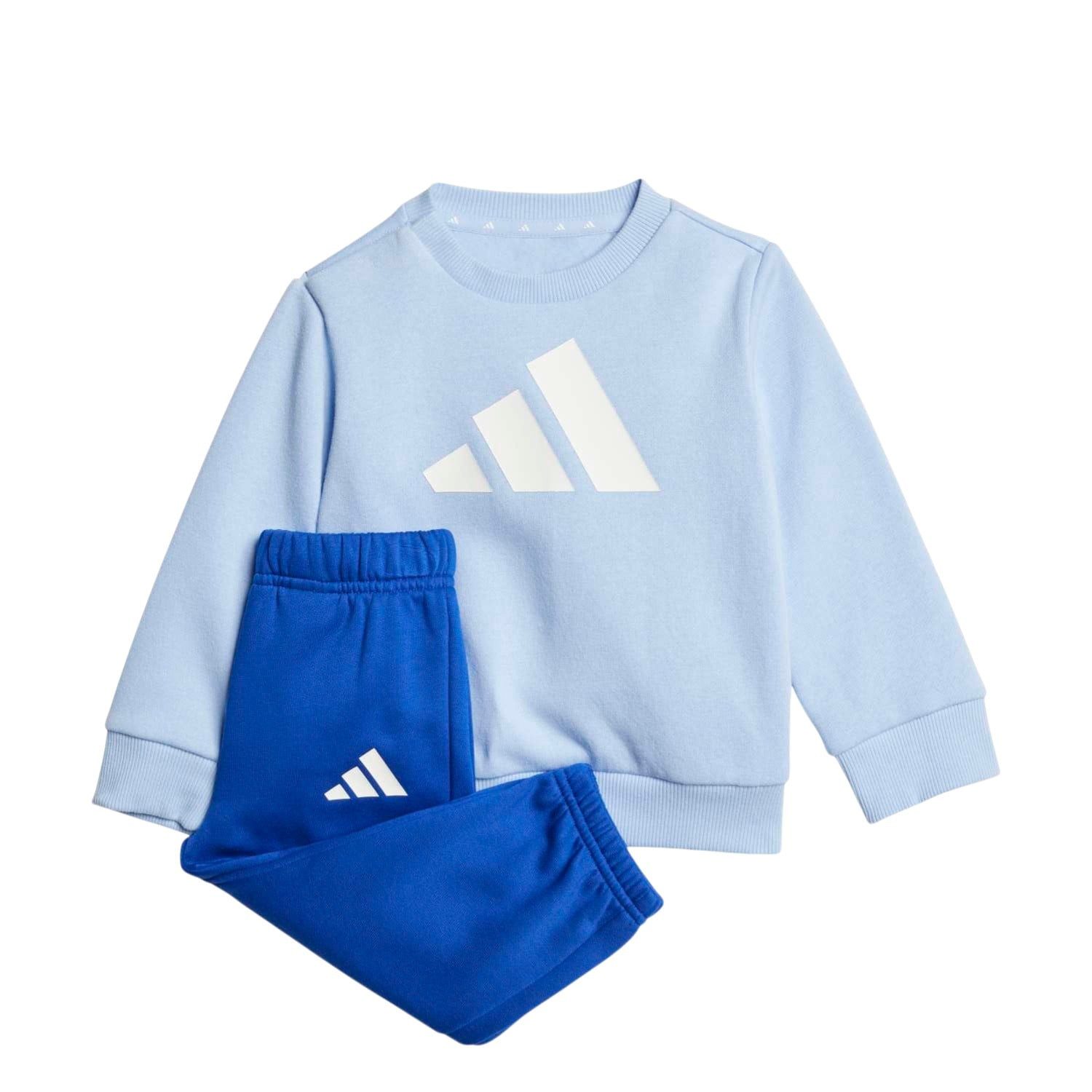 adidas Performance Jogginganzug Essentials 240 (Baumwolle-Mischung) hellblau/royalblau Kleinkinder