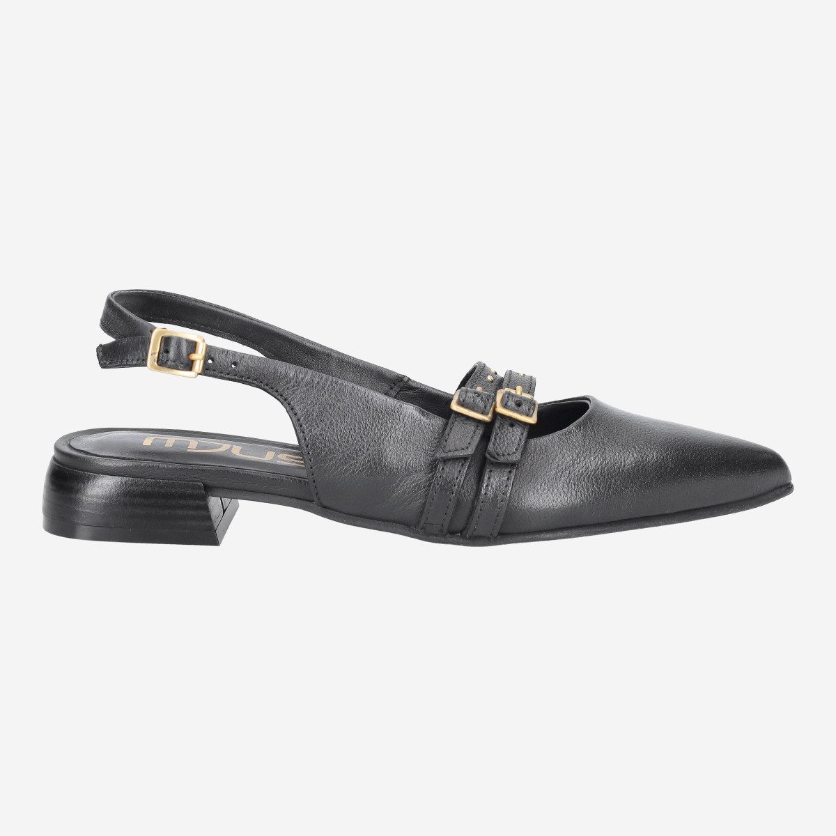 MJUS T98117 6002 NERO, Peeptoes & Slingpumps in Schwarz für Damen Peeptoepumps