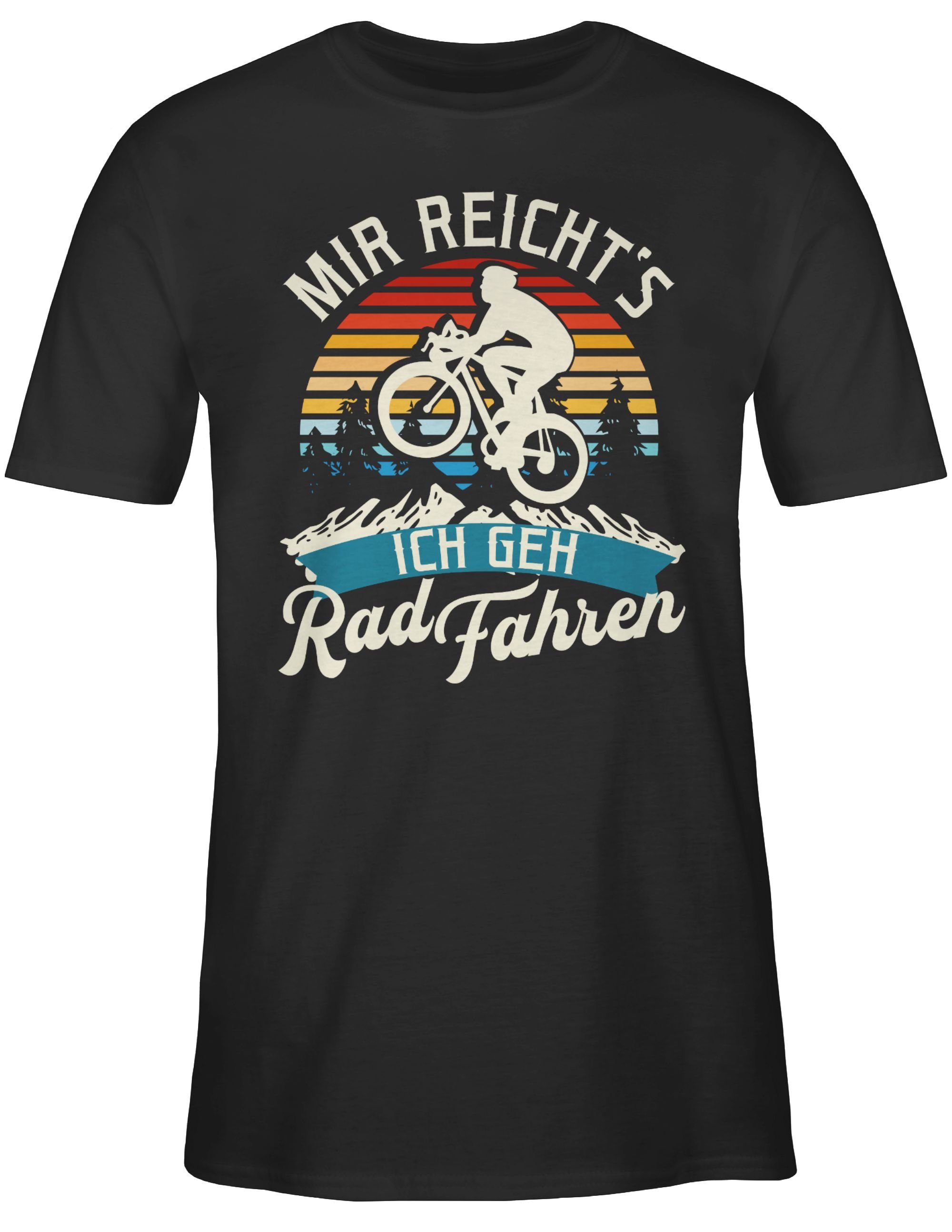 Mir geh Shirtracer - reicht's Vintage - Rad 03 T-Shirt Fahrrad fahren Radsport Bekleidung ich weiß Schwarz
