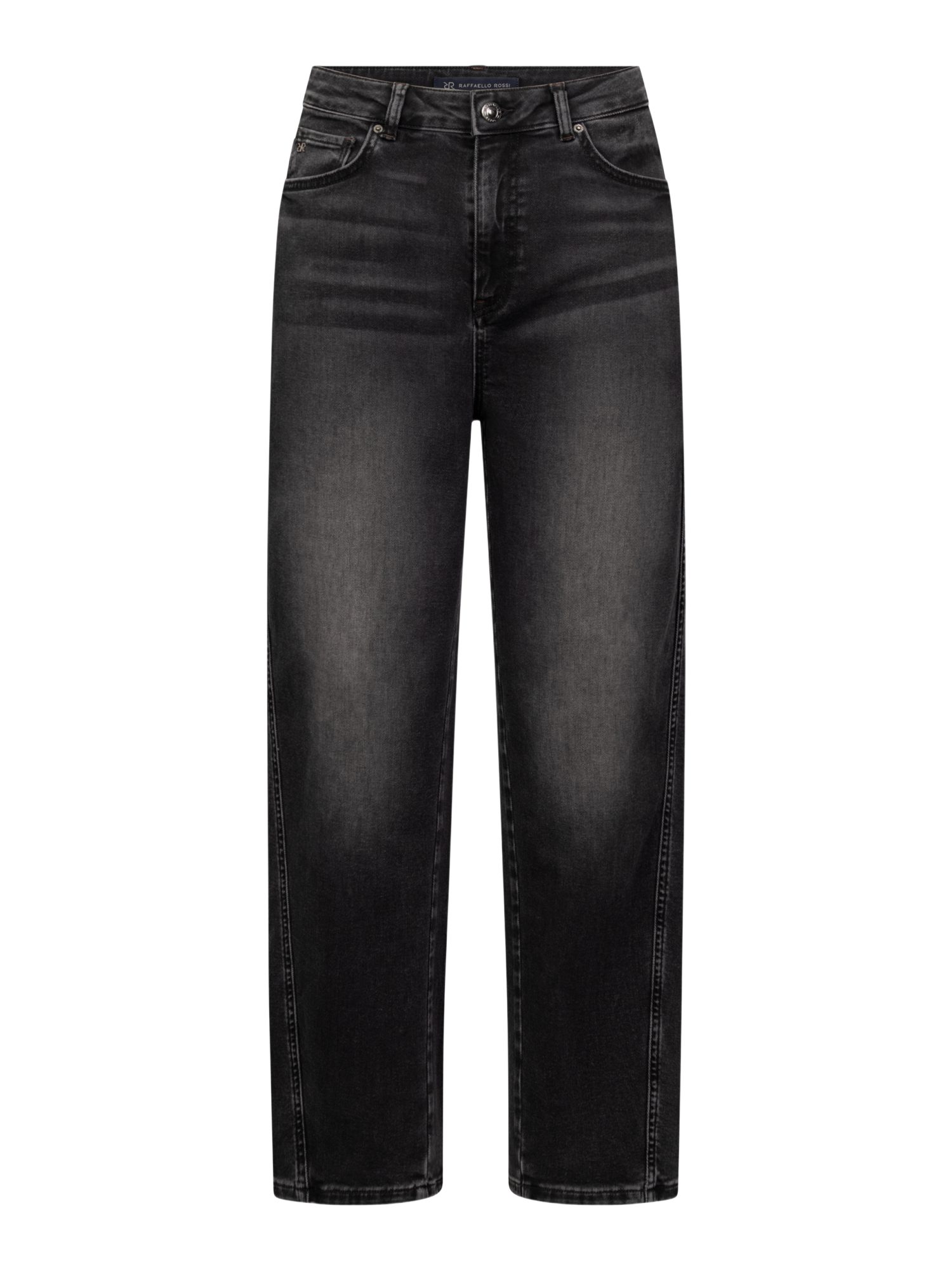 Raffaello Rossi 5-Pocket-Jeans schwarz,Casual,Baumwolle,Washed,Barrel Fit,Hoch