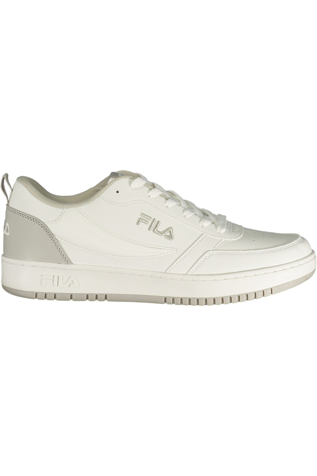 Fila Stilvoller weißer Herrensportschuh mit grauen