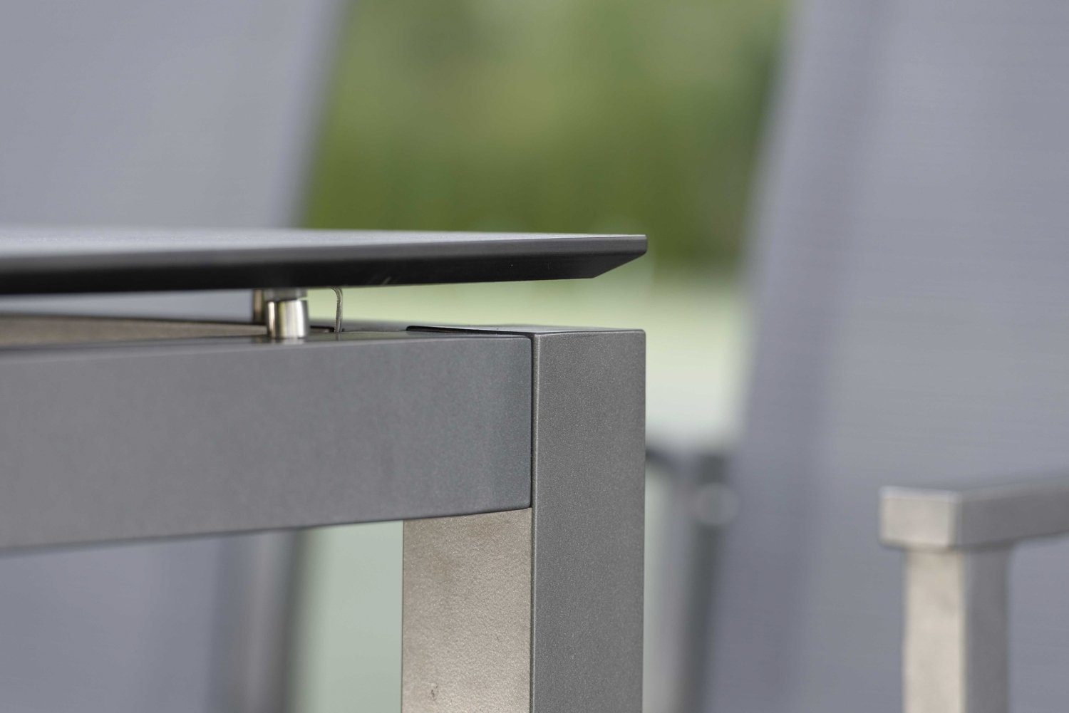 Stern Tischgestell CLASSIC, Aluminium, x B 90 160 Anthrazit cm, T