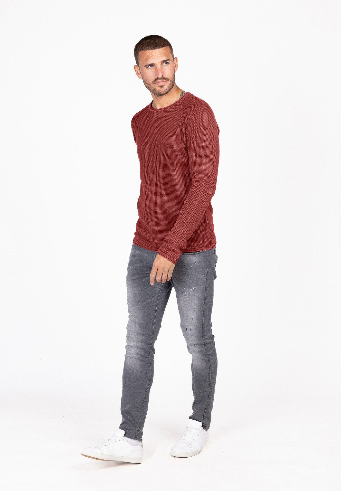 Key Largo Rundhalspullover MST THOMAS round neck (1-tlg)