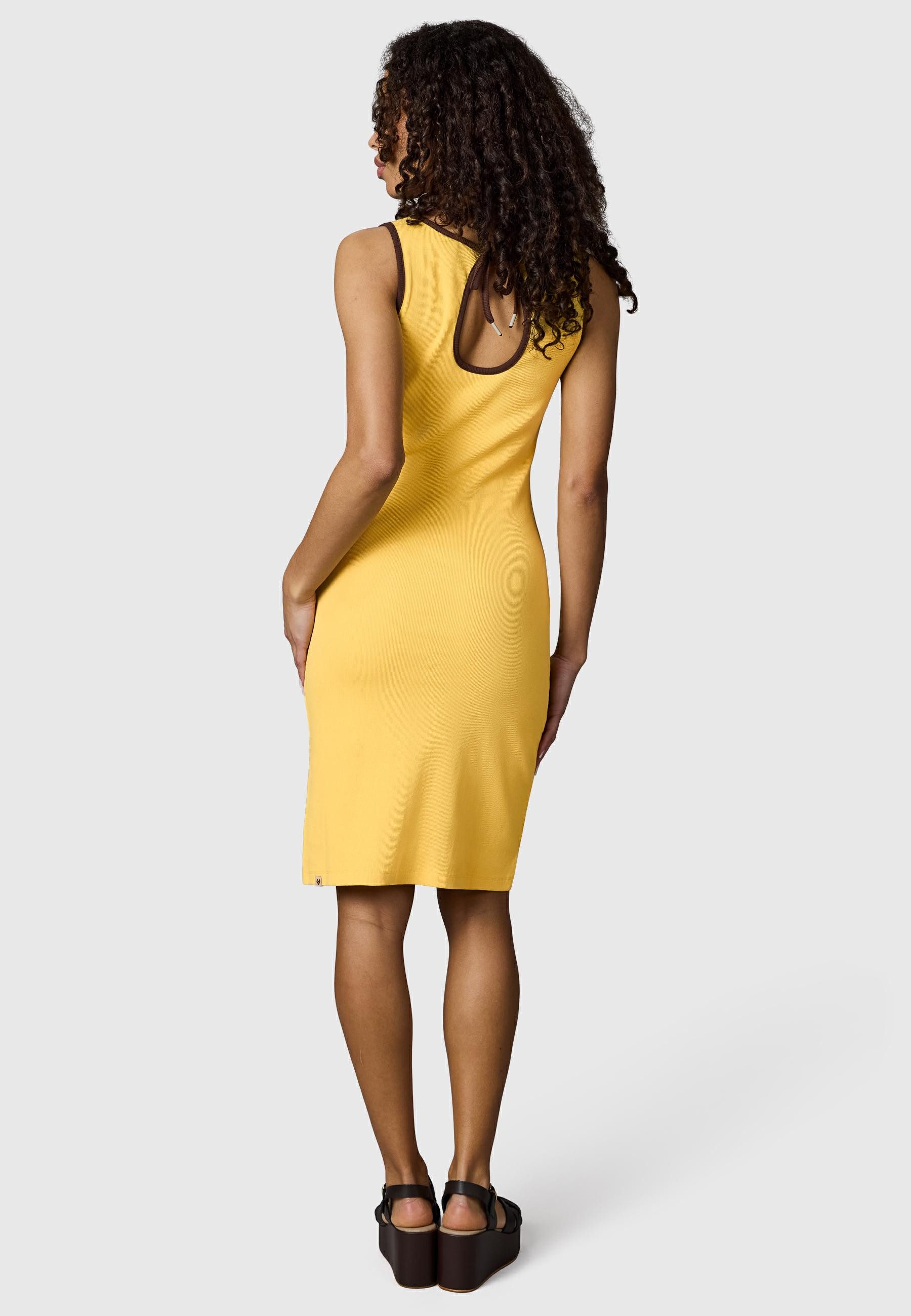 Ragwear Shirtkleid Montyca Short YOUMODO Sommerkleid mit kontrastfarbenen Details