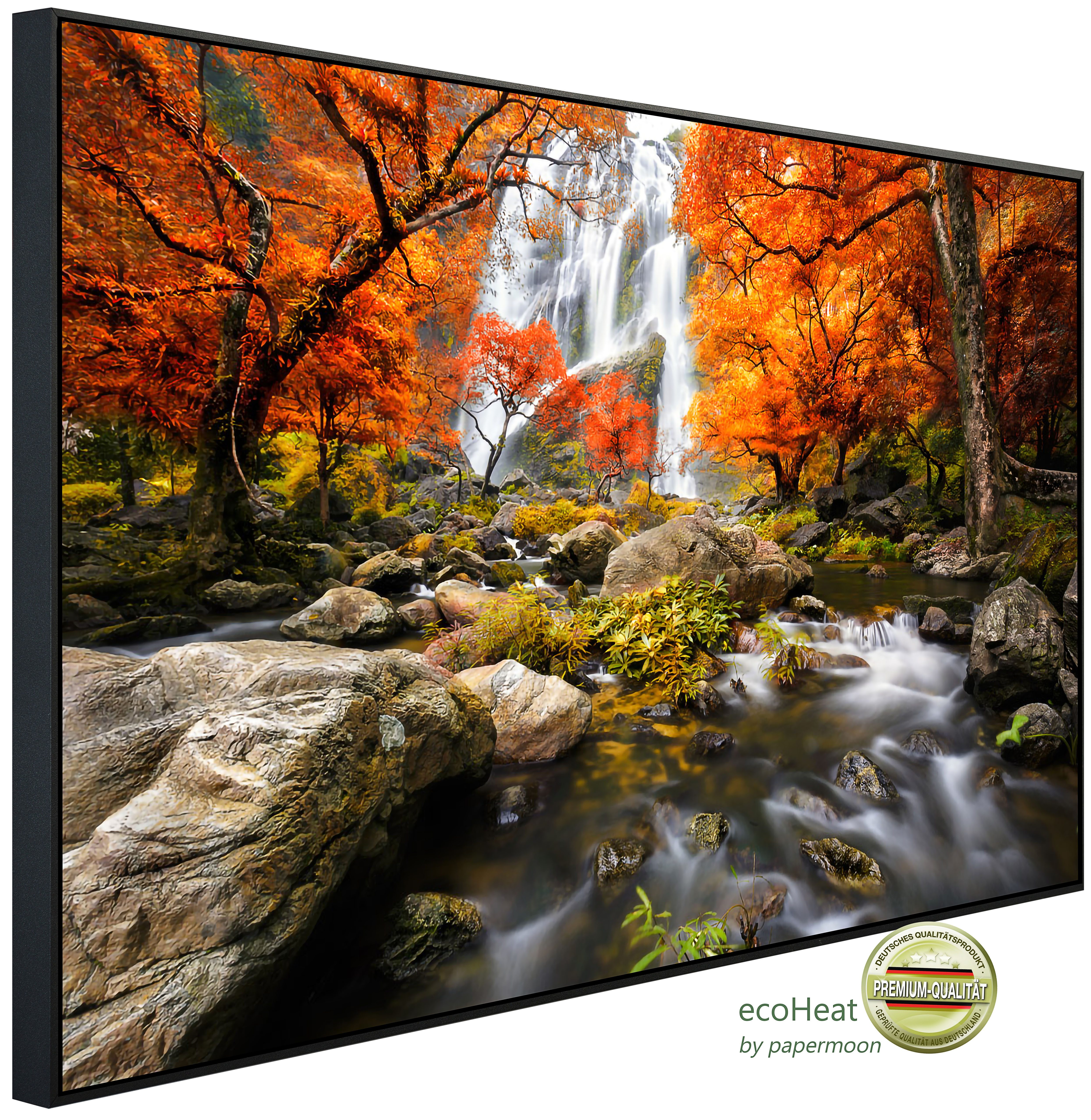 Infrarotheizung INFRAROT-BILD-HEIZUNG, Herbst Wasserfall