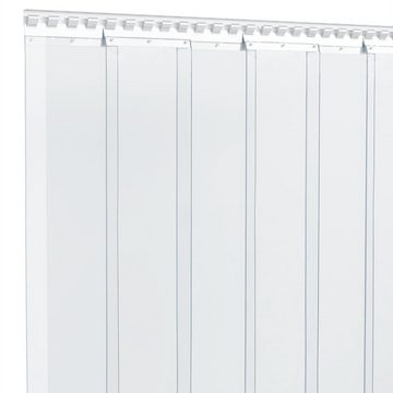 Vorhang Streifenvorhang-Hakenleiste Silbern 1 m Edelstahl, vidaXL