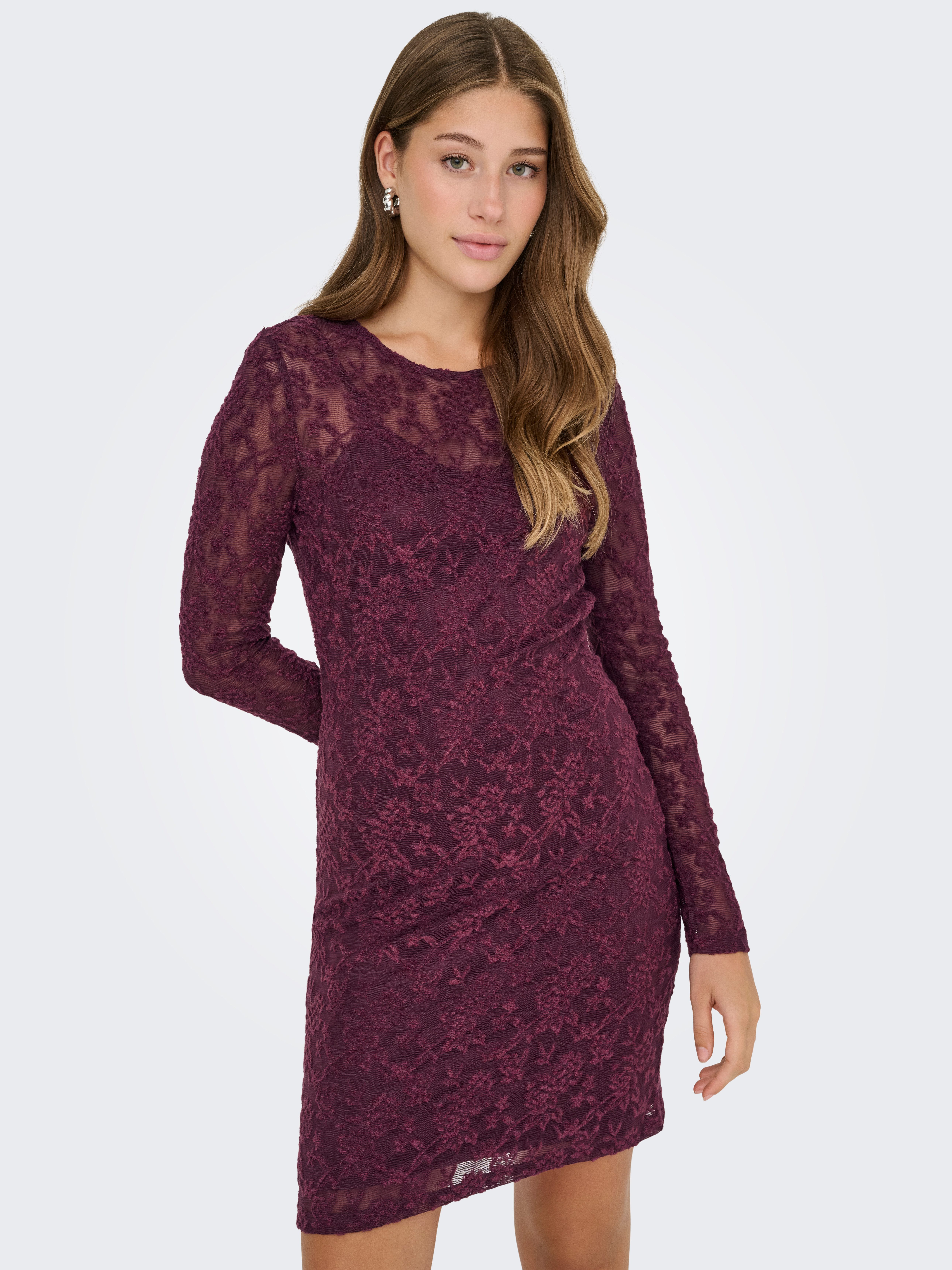 ONLY Minikleid ONLBLAISE L/S O-NECK DRESS günstig online kaufen