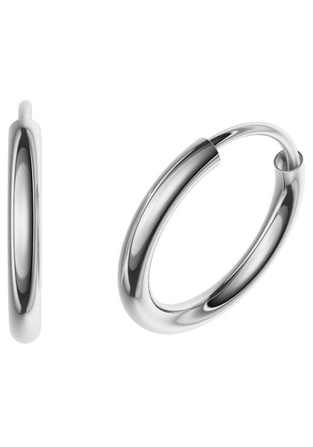 Firetti Paar Creolen Schmuck Geschenk Silber 925 2,0 mm breit, Made in Germany