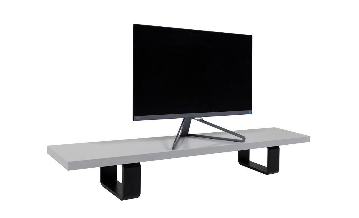 inkl. cm, Monitorständer grau Schreibtisch Schreibtisch Kabelkanal, Nuvi,180 Furni24 Dekor