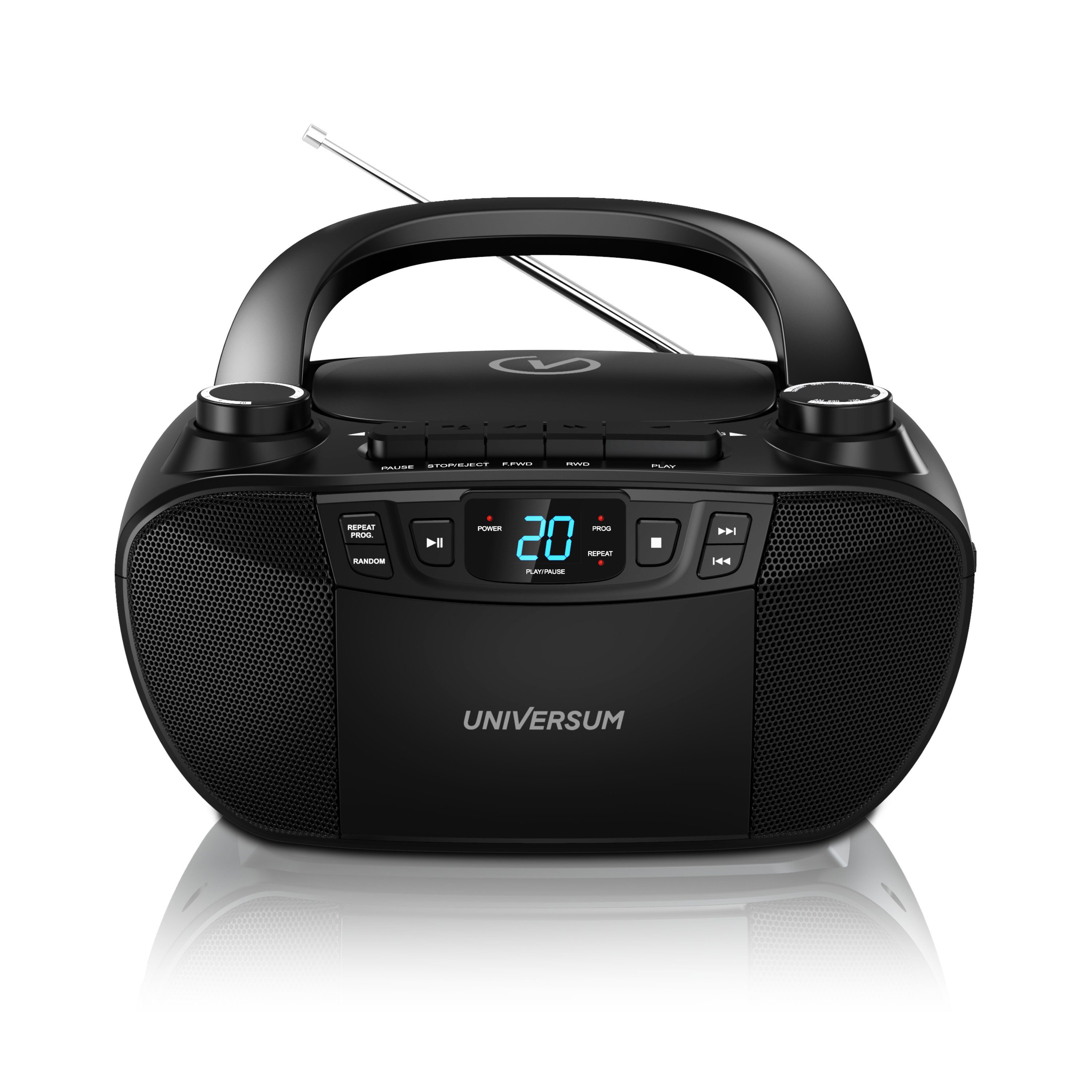 Universum BB 200 CD-Player (AM/FM Radio, Kassettenspieler, Kopfhöreranschluss, leicht zu bedienen)