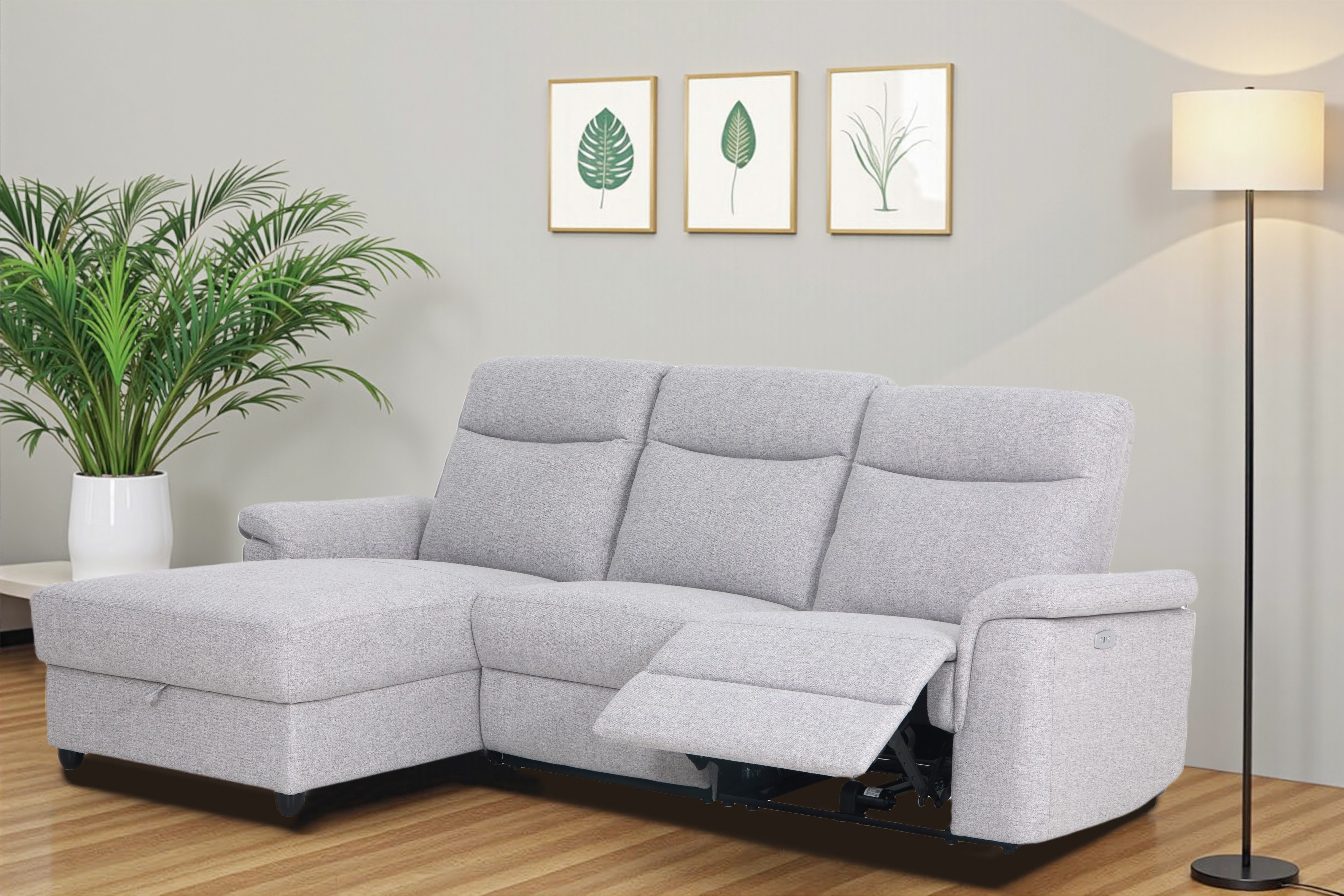 Home affaire Ecksofa "BRIONNE, L-Form, 255cm, manuelle u. elektrische Funkt günstig online kaufen