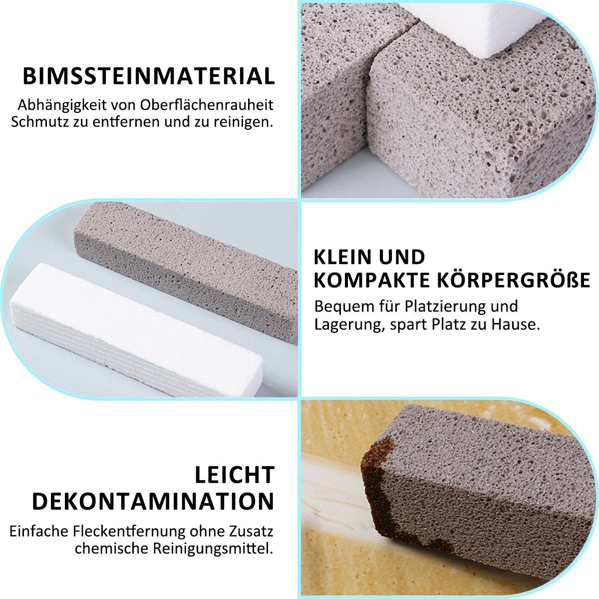 Block Jormftte Grau2 WC,Bimsstein,Toilette-Reinigungsstein,für Toilette Cleaning Bimsstein
