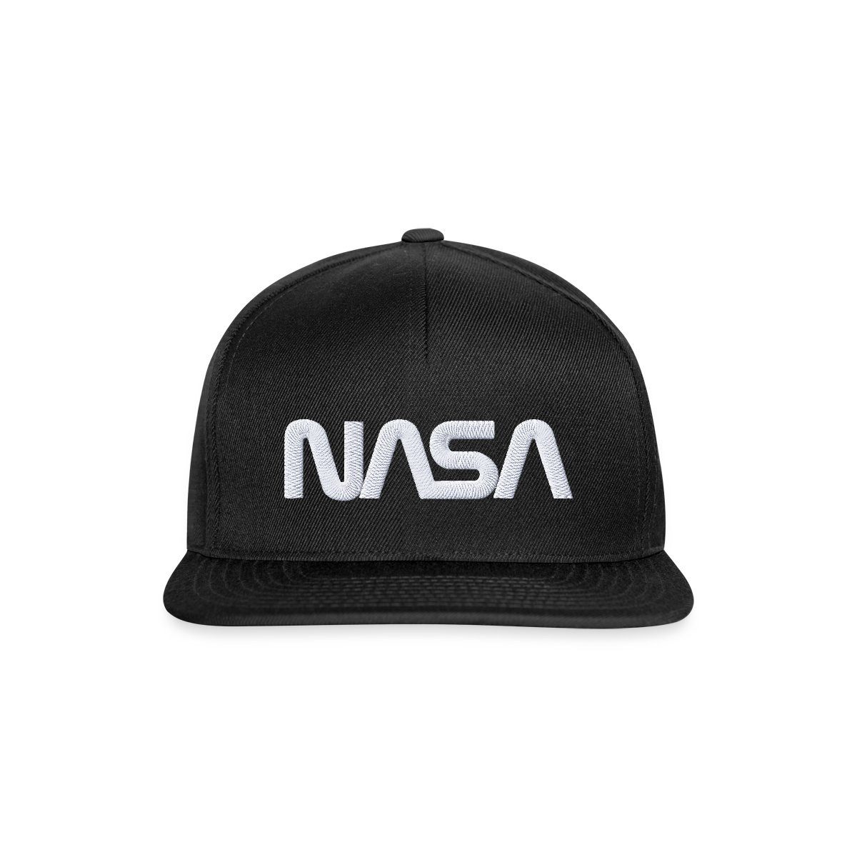Snapback Cap Nasa Logo Weiß Stick Snapback Cap