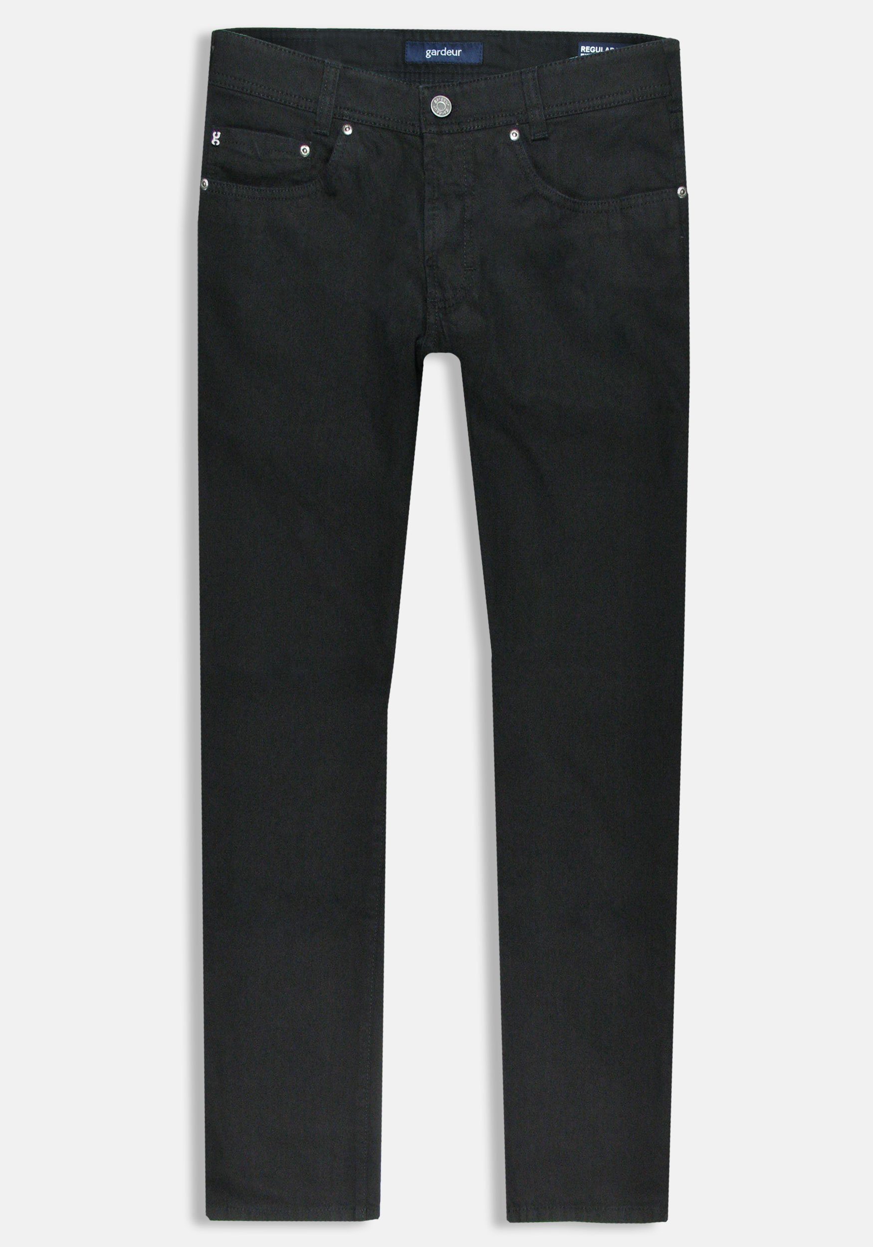 Atelier GARDEUR 5-Pocket-Jeans Nevio Regular Fit Stretch-Denim Black/Black Denim