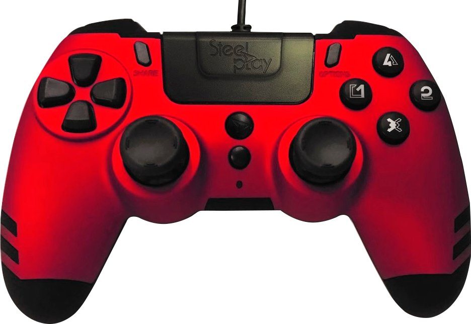 Steelplay Metaltech Rot PS4 Gaming-Controller