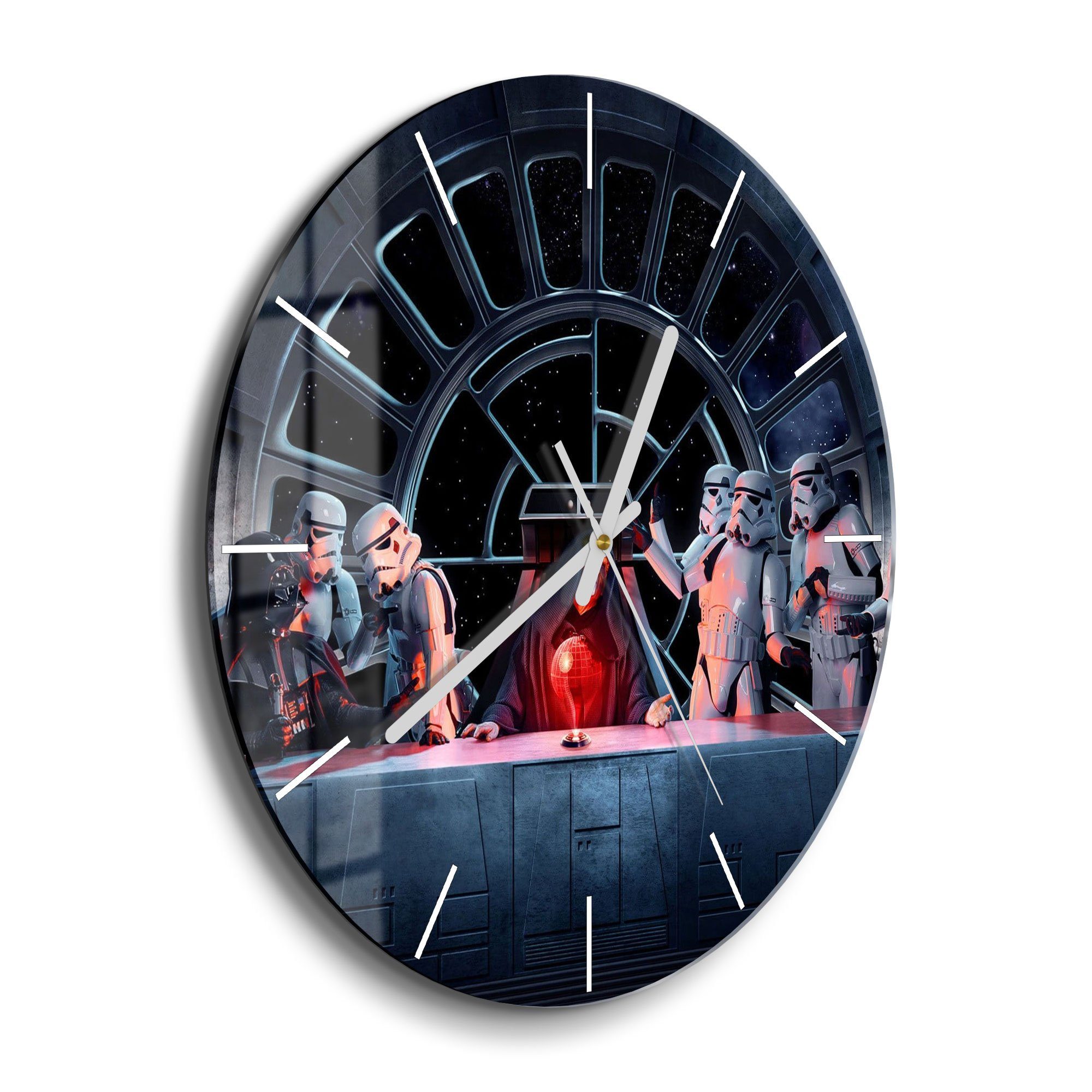 DEQORI Wanduhr 'Star Wars Abendmahl' (Glas günstig online kaufen