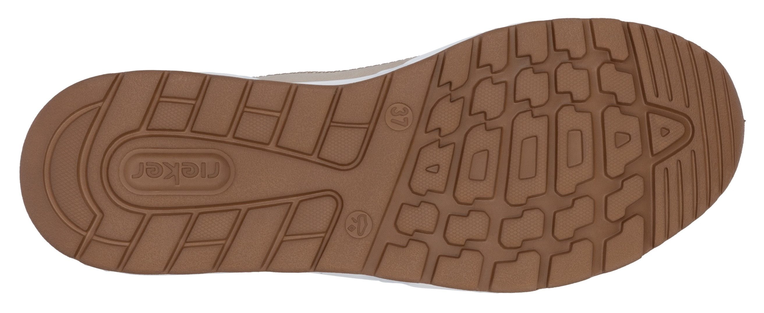 Rieker Sport Keilsneaker Schnürschuh, Halbschuh, Freizeitsneaker mit Reißverschluss
