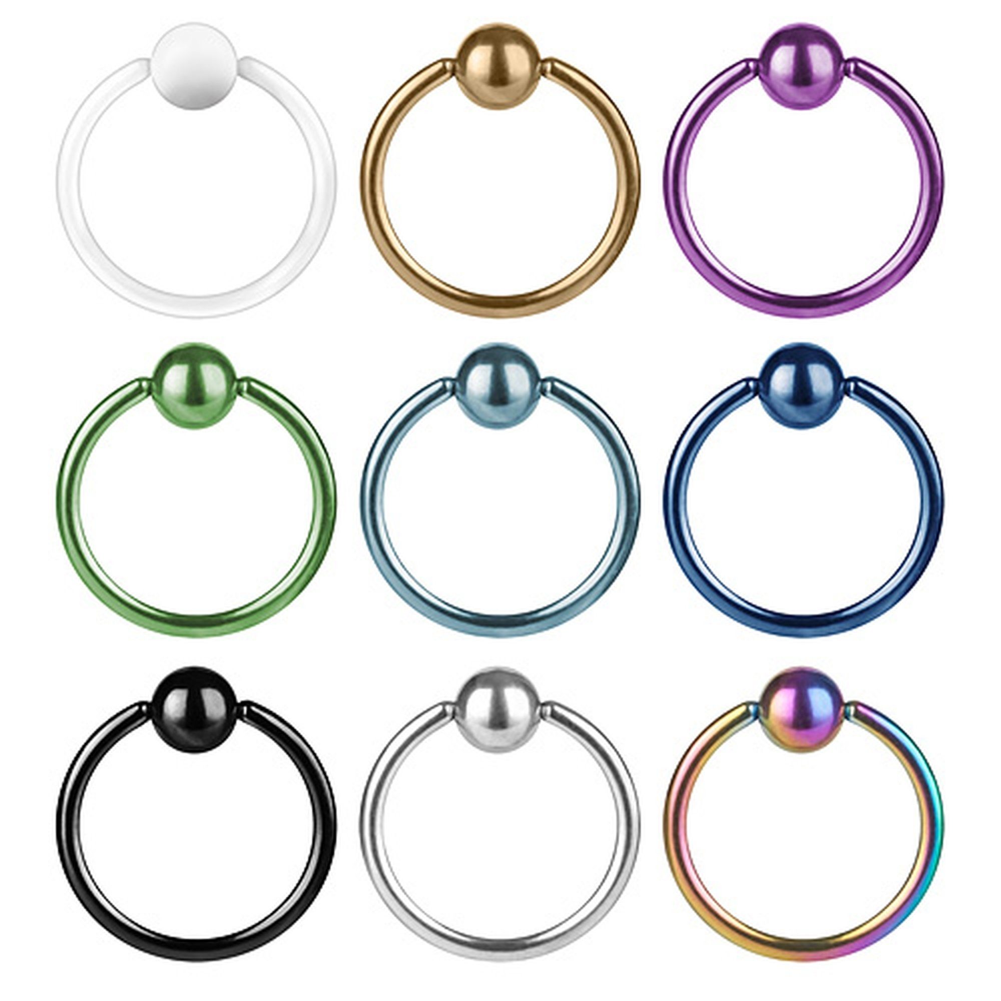 Taffstyle Intimpiercing Intim Piercing BCR Ring Klemm Ohr Nase Lippe Brust, günstig online kaufen