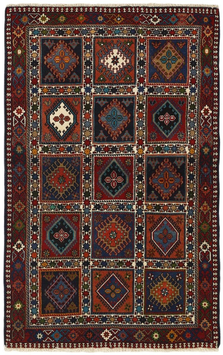 Orientteppich Yalameh 101x155 Handgeknüpfter Orientteppich / Perserteppich, Nain Trading, rechteckig, Höhe: 12 mm