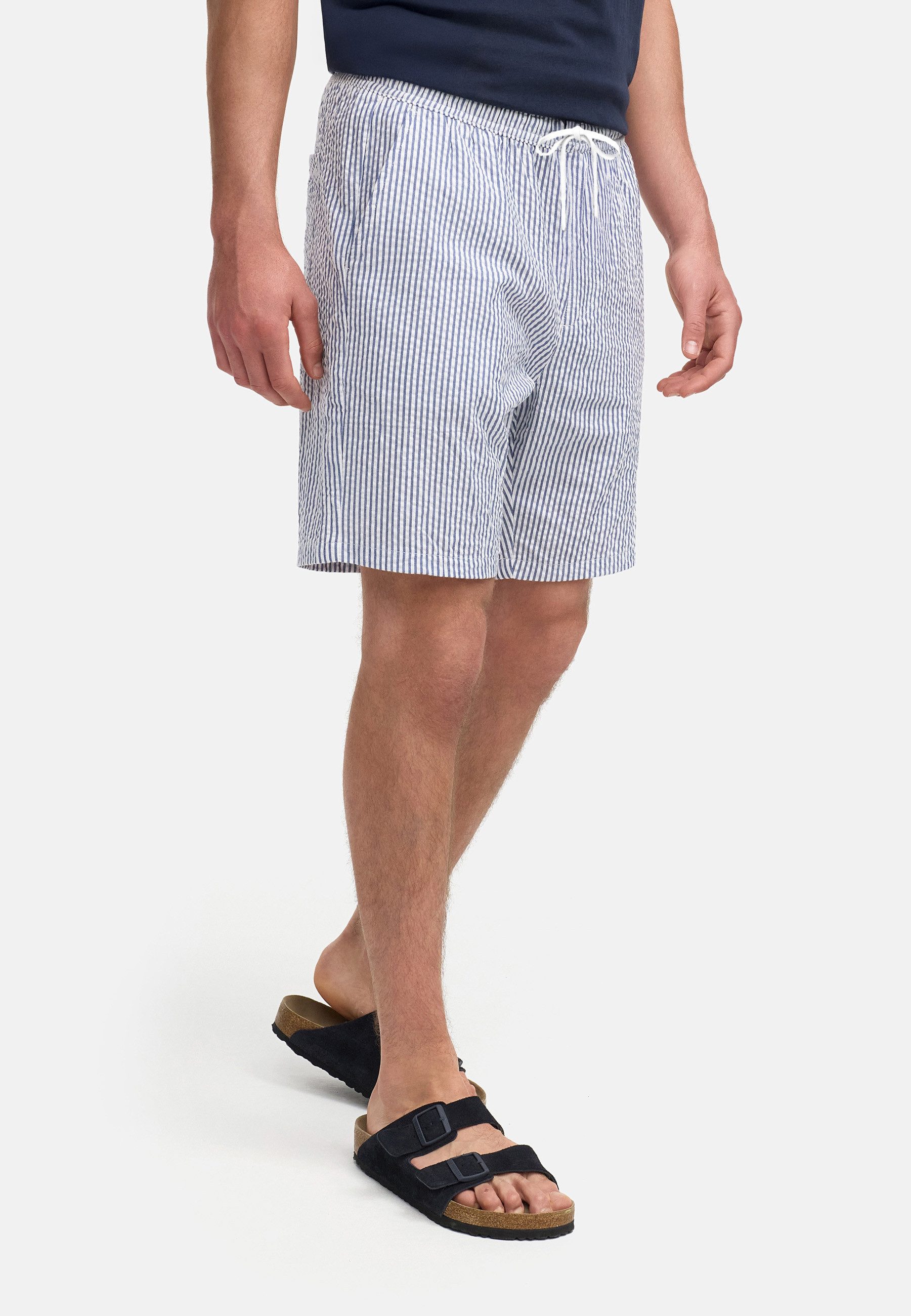 Kronstadt Chinoshorts Herren KSArlin Chino Shorts Herrenshorts aus Seersucker für maximale Luftzirkulation an warmen Tagen