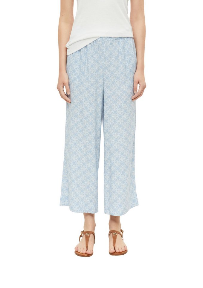 s.Oliver Stoffhose Sommerhose mit Allover-Muster