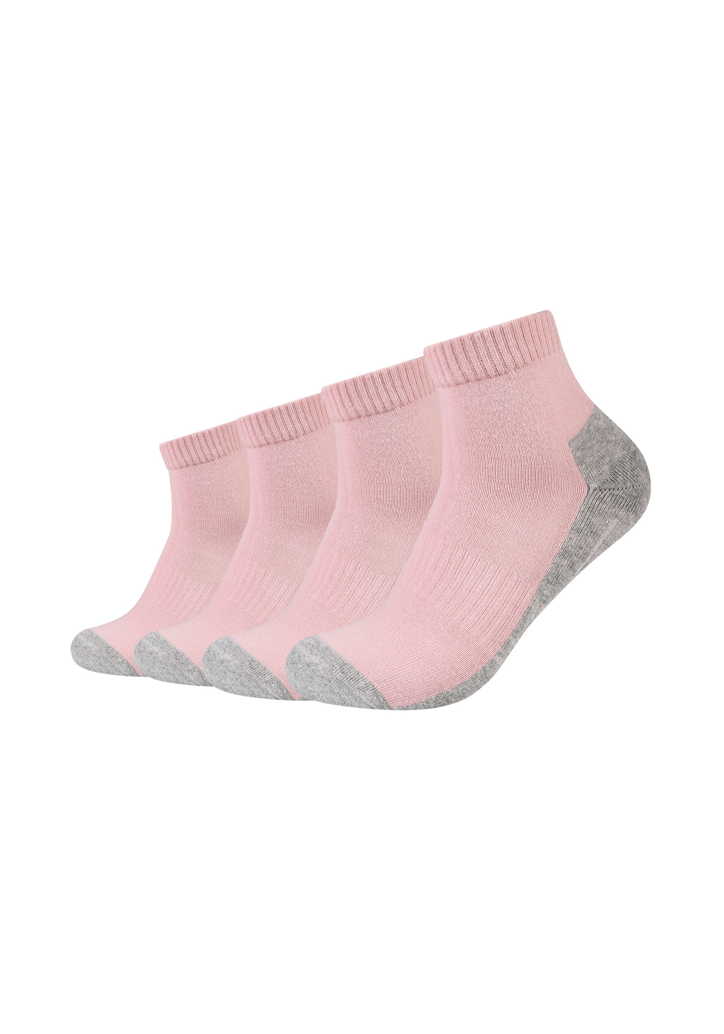 Camano Kurzsocken function (4 Paar) mit entlastender Halbplüschsohle