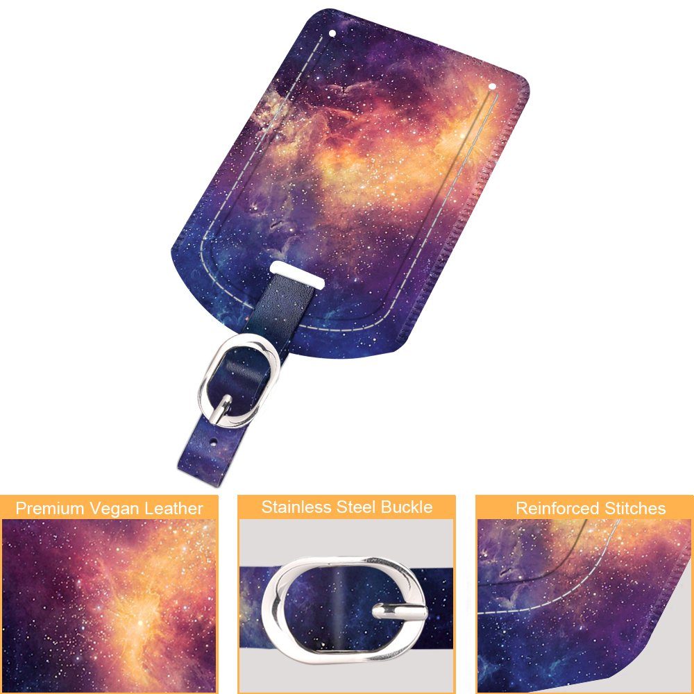 Fintie Gepäckanhänger Kofferanhänger aus Kunstleder, Gepäckanhänger ID Etik günstig online kaufen