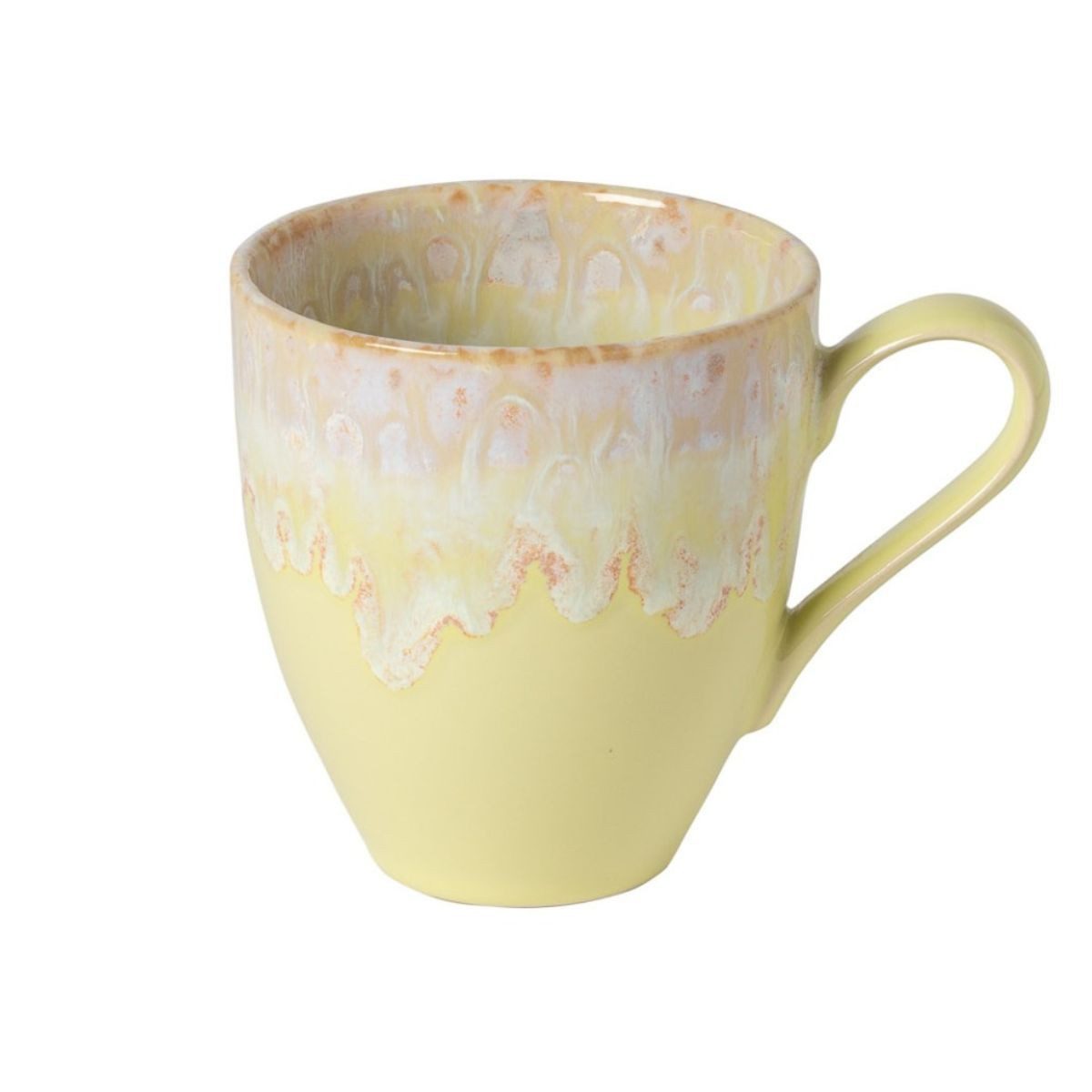 Costa Nova Tasse Taormina Sand Yellow, Tasse mit Henkel, Casafina, 1-tlg., Keramik
