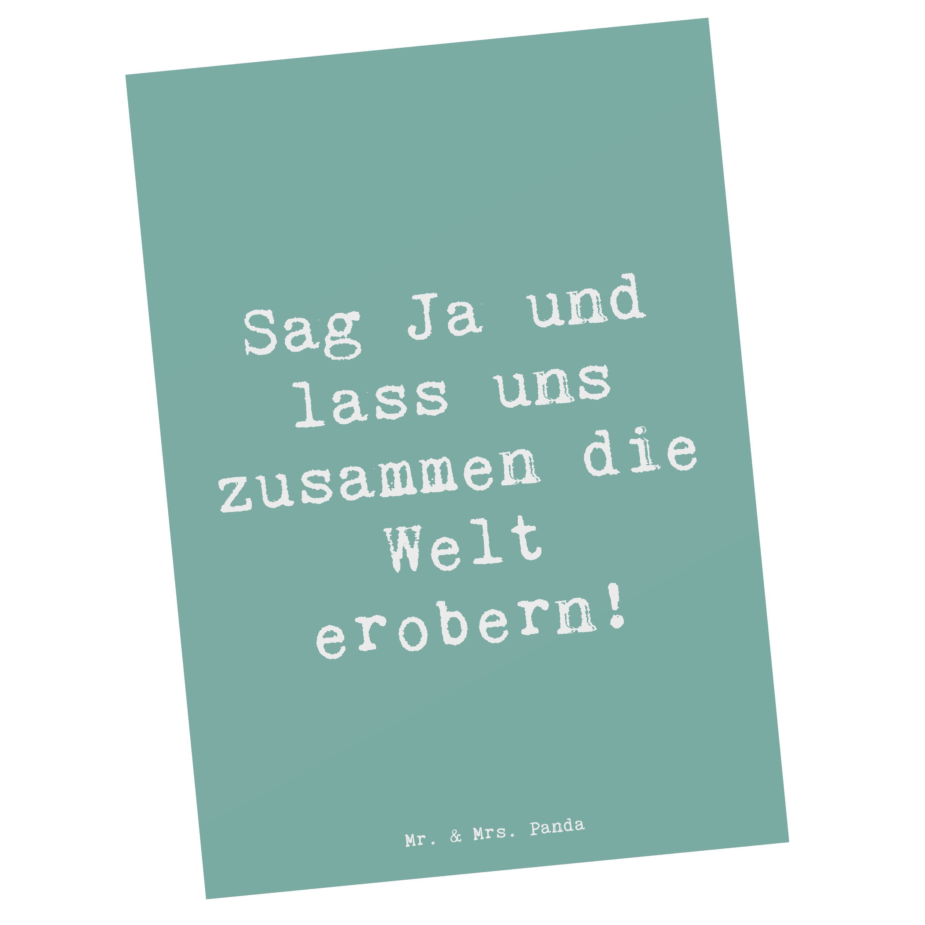 Postkarte Heiratsantrag Abenteuer - Meeresbrise - Geschenk, Liebesspruch, Hochz