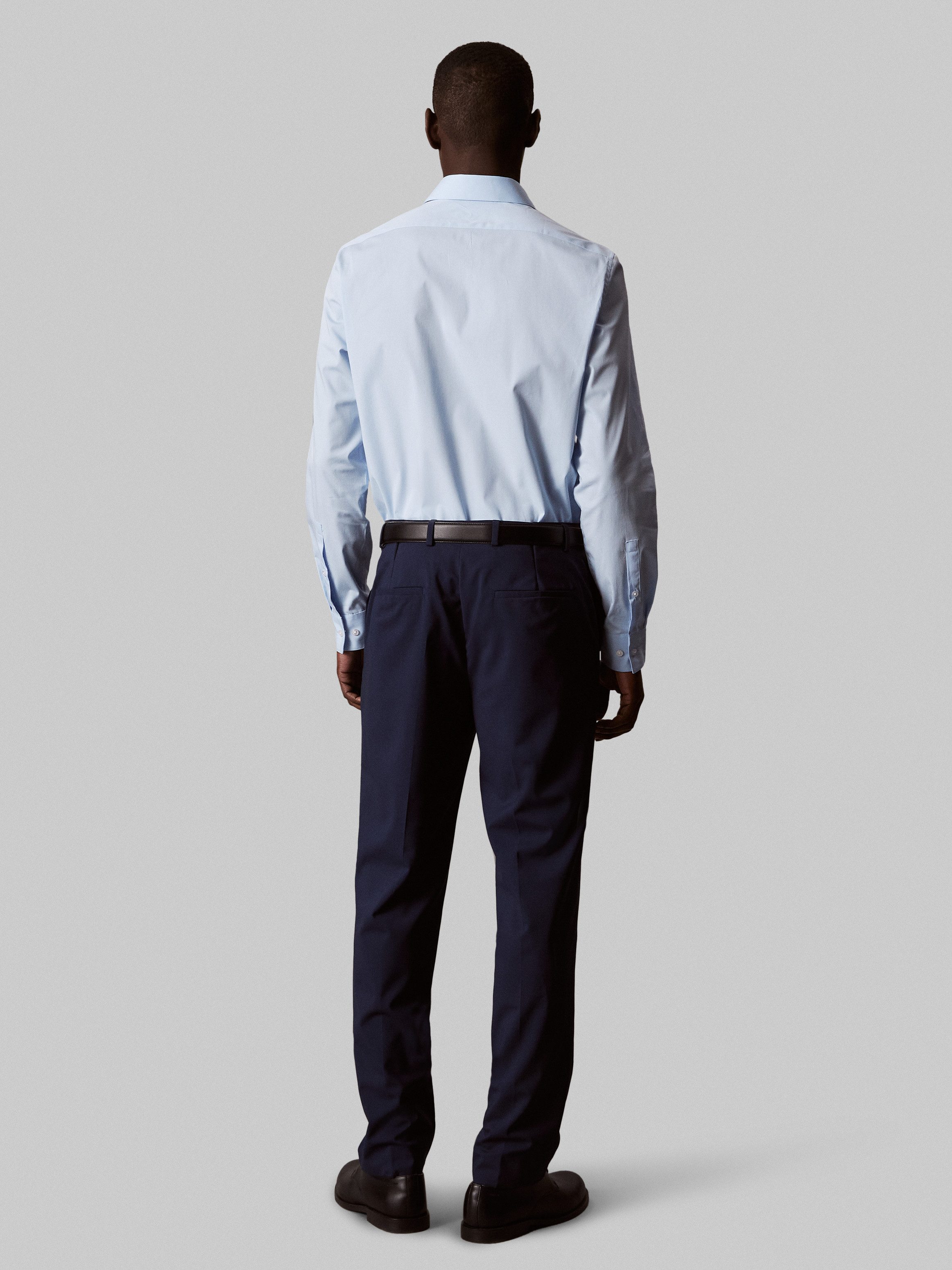 Calvin Klein Businesshemd Regular fit, mit Rundhalsausschnitt