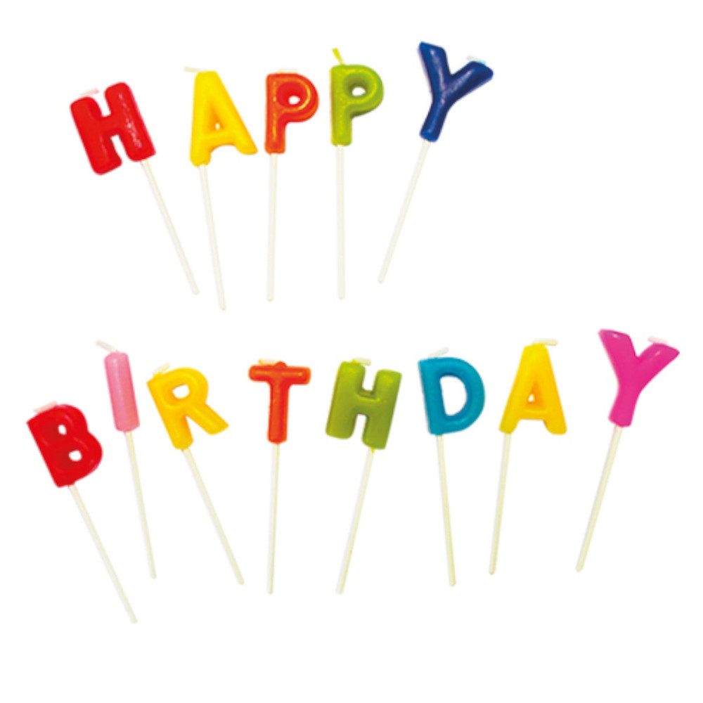 Procos Топпер для торта Kerzenset - Happy birthday - 13-teilig