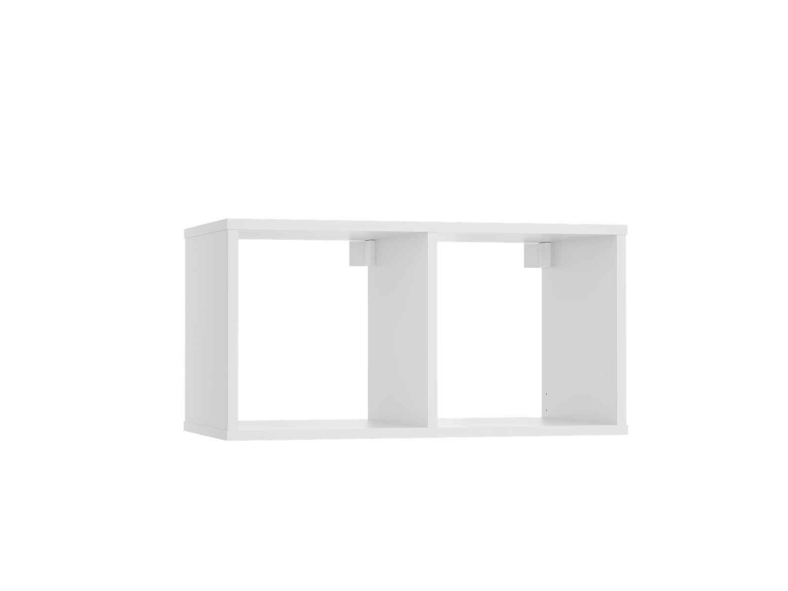 KOBI S.C. Wandregal MODUS 2x1 Regal weiß modulares Bücherregal stehend oder hängend