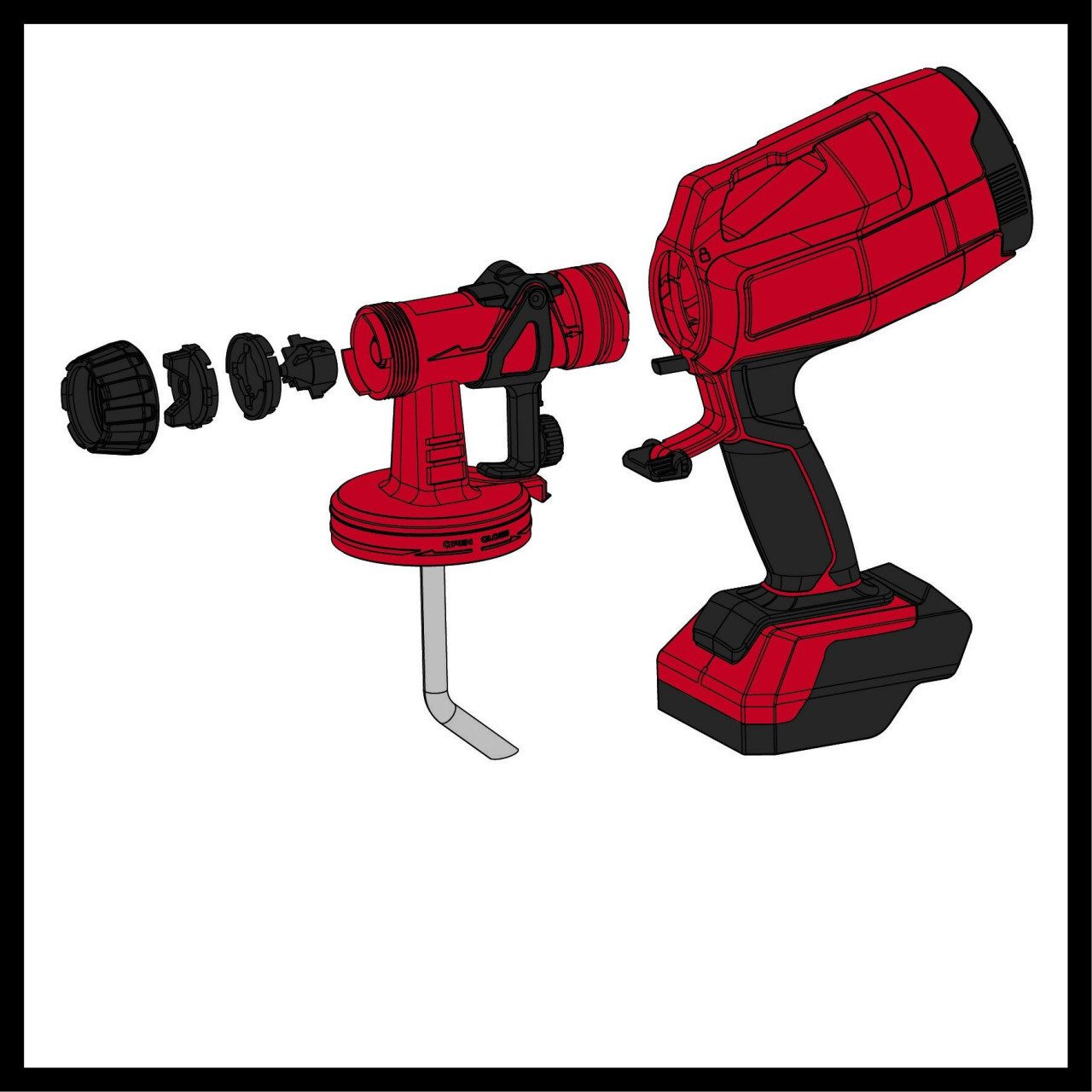 Einhell Farbsprühgerät Einhell Akku-Farbsprühsystem TC-SY 18/60 günstig online kaufen