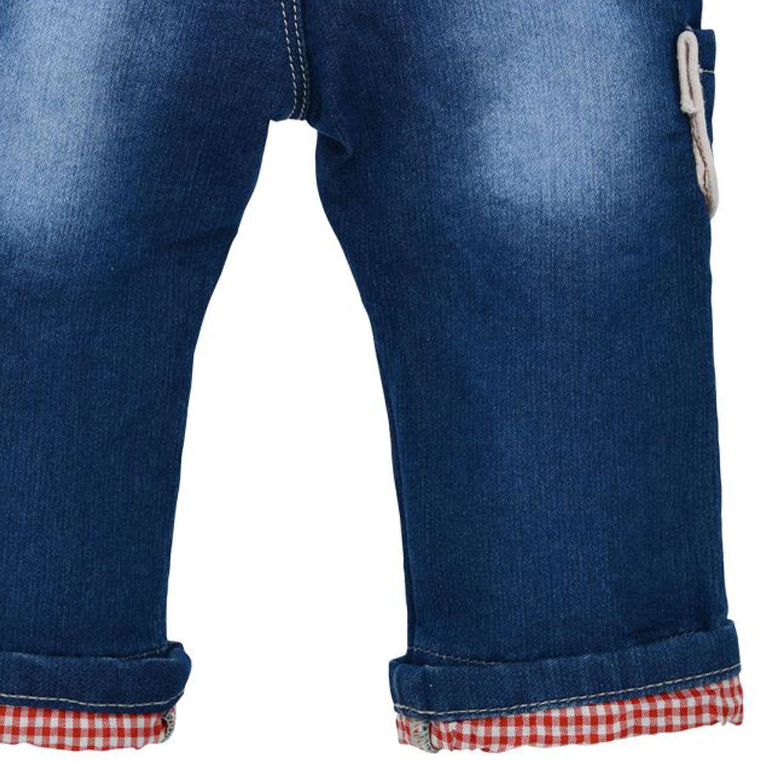 BONDI Trachtenlederhose BONDI Lange Baby Jungen Jeans 91842, Blue denim