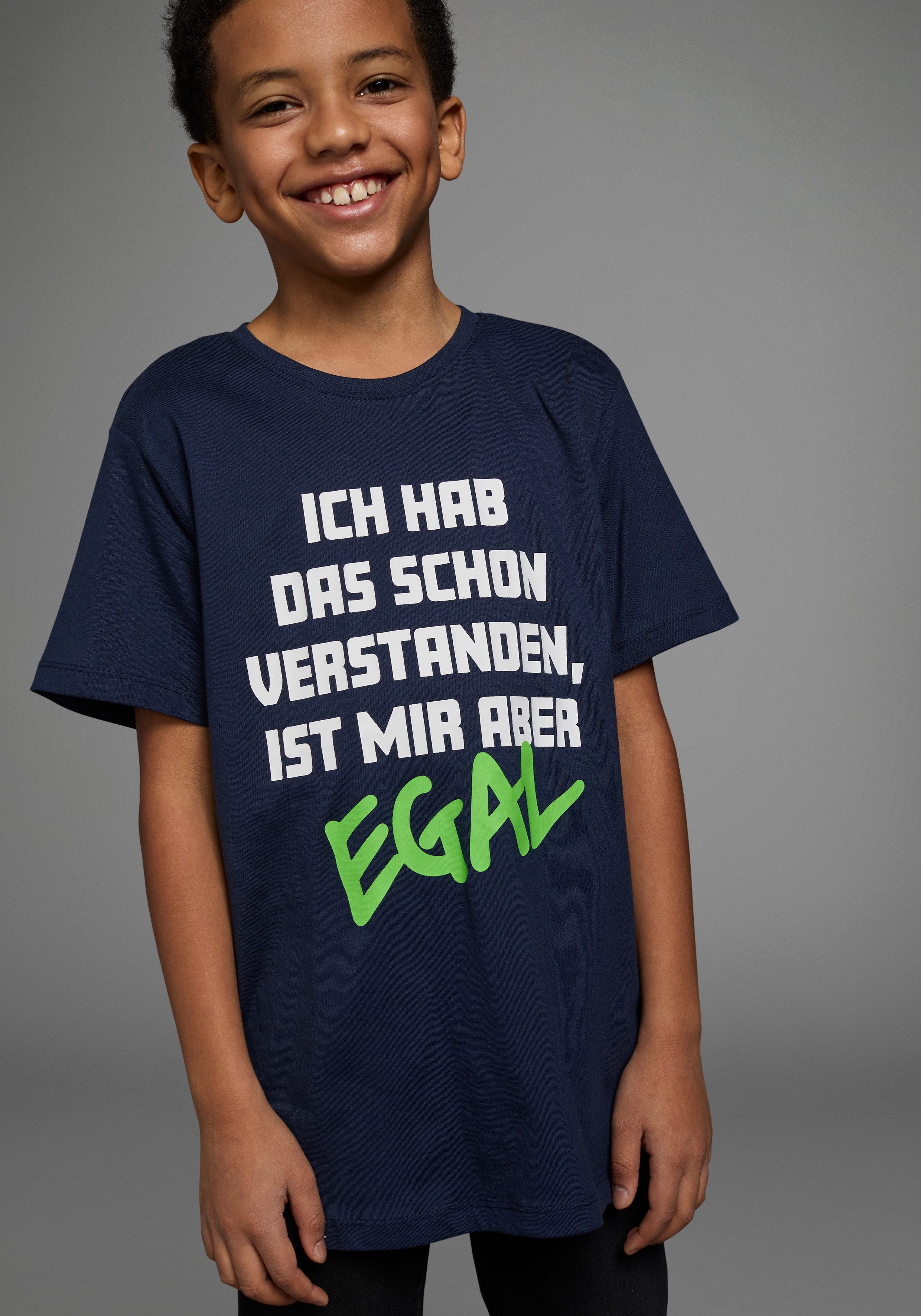 KIDSWORLD T-Shirt ICH HAB DAS SCHON VERSTANDEN... Kurzarm, Basic-Passform, bedruckt, Rundhalsausschnitt