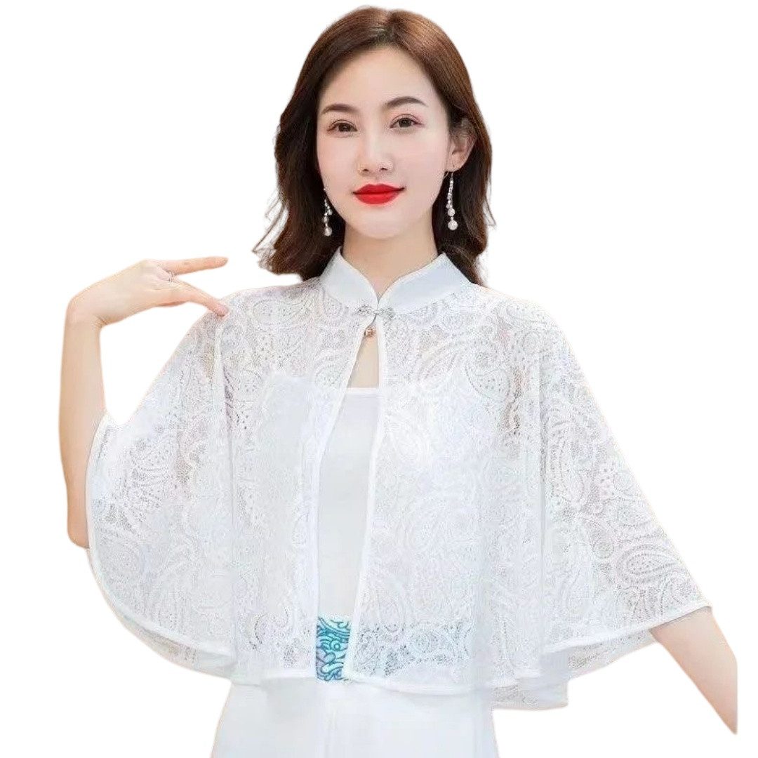 nsihing Modeschal Spitze Schal Stola Damen Festlich Elegante Schultertuch Bolero Shrug, für Abendkleider Brautkleider Hochzeit