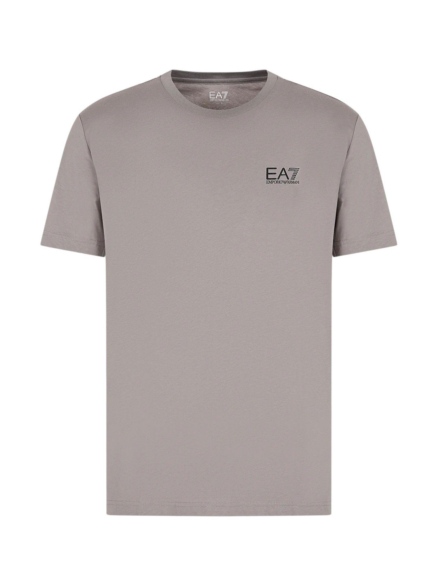 T-Shirt Shirt Core grau (1-tlg) Rundhalsausschnitt mit Armani T-Shirt Identity Emporio