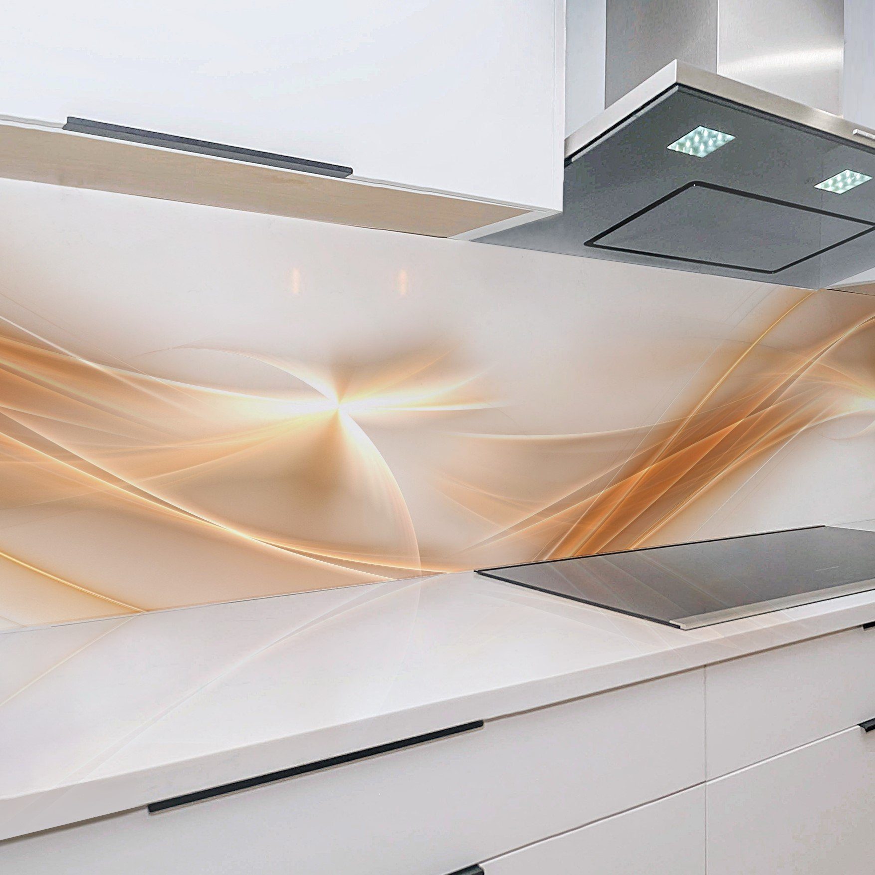 ABS-Kunststoff Amelia DELUXE Rodnik Platte in Direktdruck Qualität mit Monolith Küchenrückwand Abstrakt,