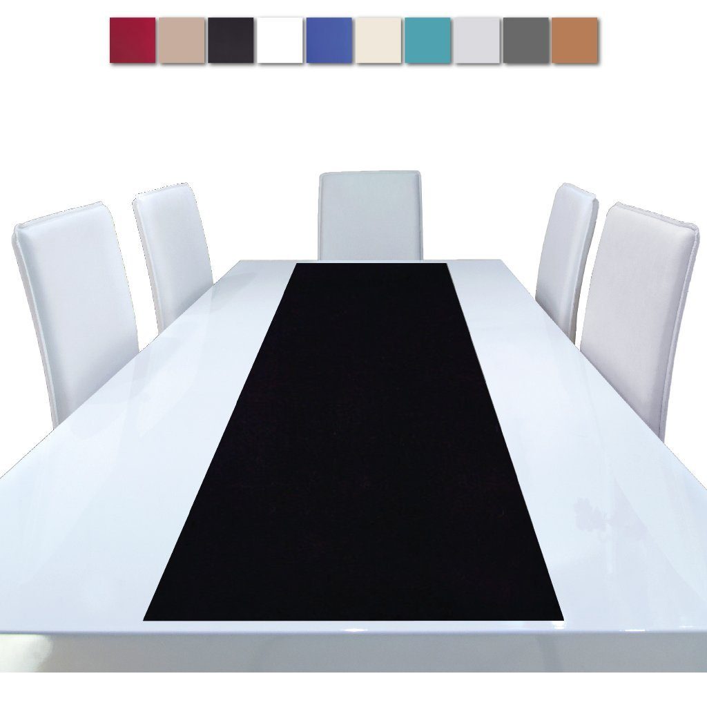 Bestlivings Tischläufer Ellen viele versch. Platzmatte Designs und Schwarz Microfaser, Tischdecke dekorativ, pflegeleicht 140x40cm Platzset (1-tlg), Tischdeko