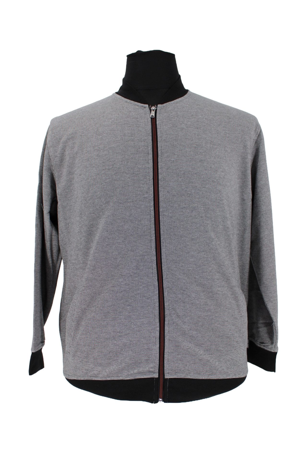 Hajo Sweatjacke H Sweatjacke Stay FreshZweiton Jacquard schwarz