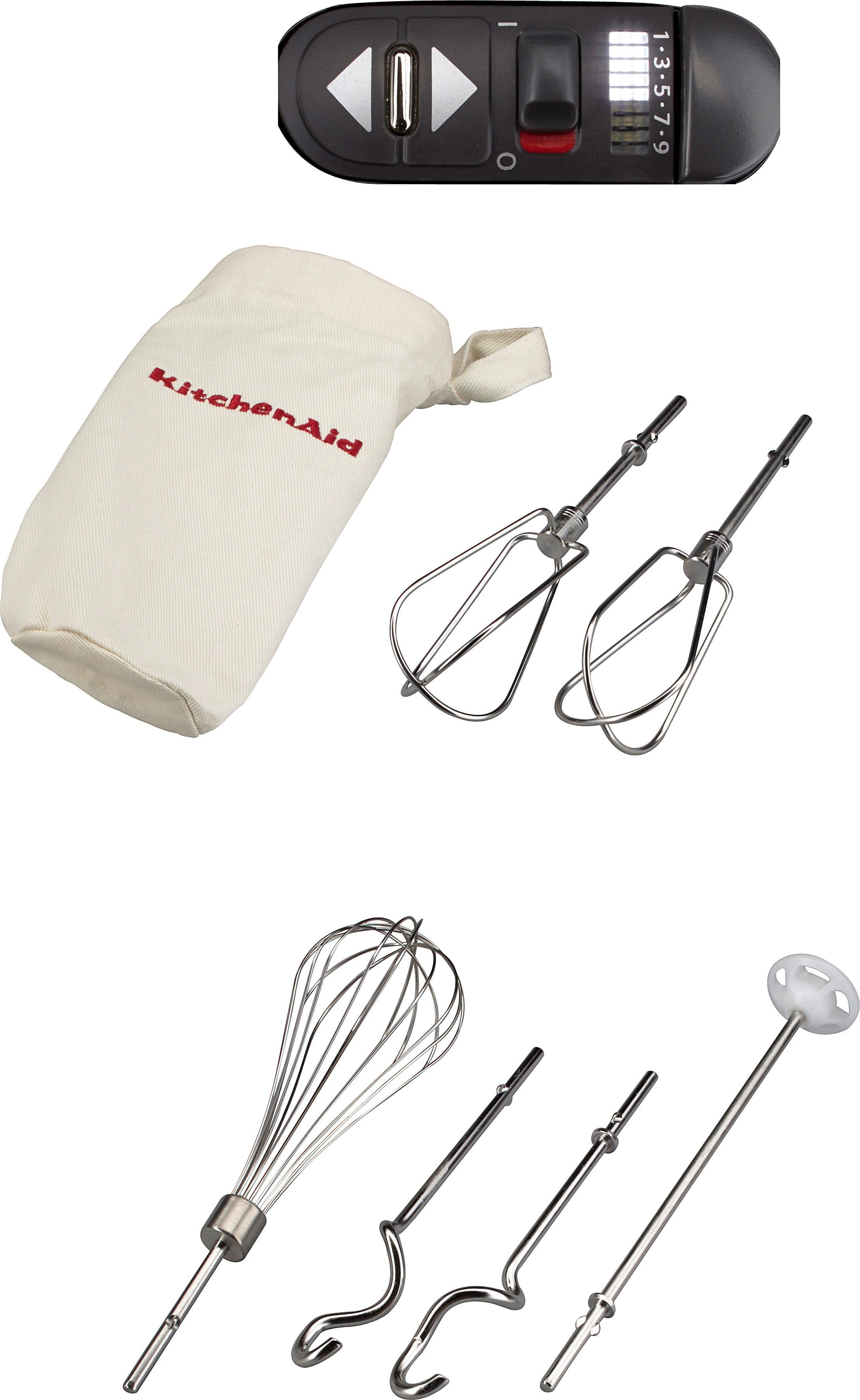 KitchenAid Handmixer KitchenAid Handmixer, 5KHM9212EOB onyx schwarz, 85 W, 9 Stufen