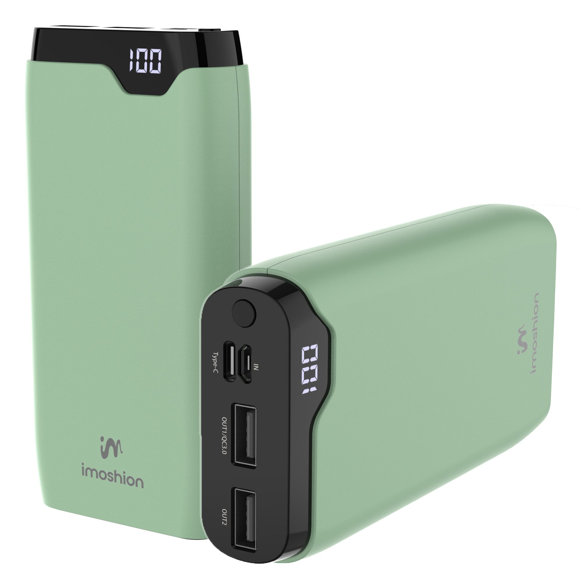 imoshion imoshion Powerbank 20.000 mAh - 22,5W Schnellladegerät - USB-C / USB-A Powerbank (1 St)