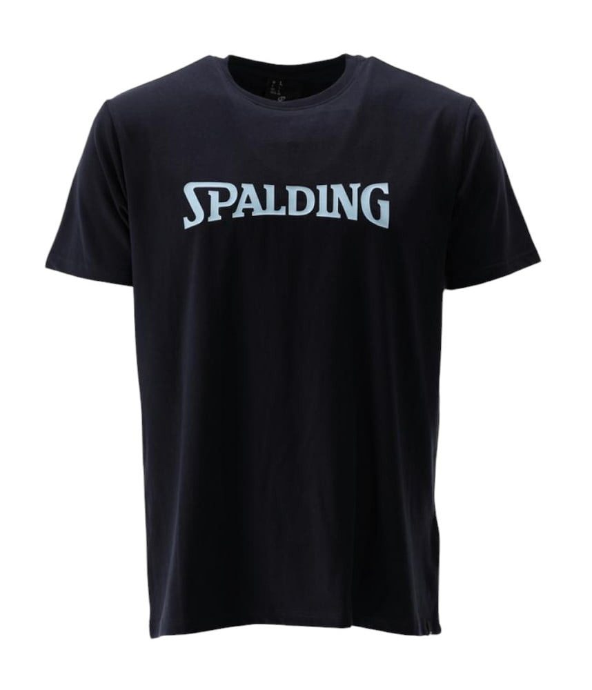 Spalding T-Shirt Freizeit Logo SS23 (Baumwolle) navyblau Herren