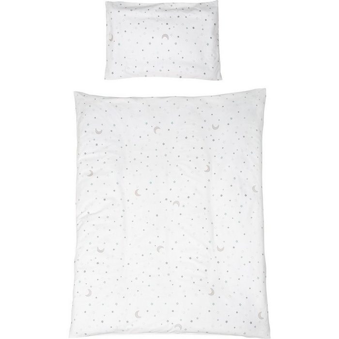 Bettwäsche Bettwäsche Sternenzauber Baumwolle weiß 40 x 60 cm + 135 x 100 cm roba®