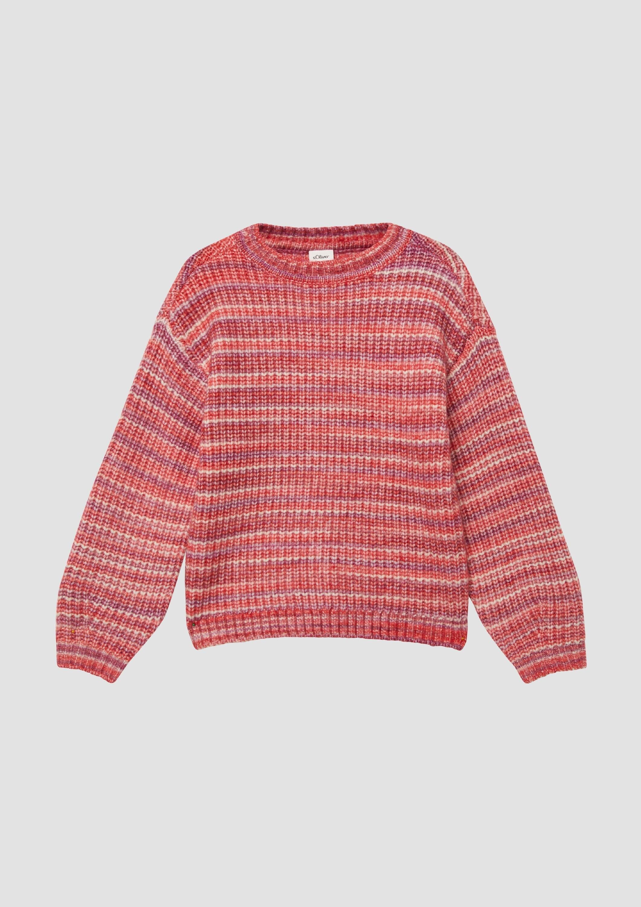 s.Oliver Longpullover Strickpullover Oversized Strickpullover mit Farbverlauf