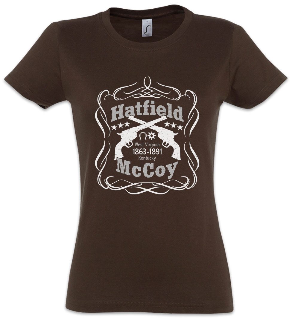 Urban Backwoods Print-Shirt Hatfield & McCoy Damen T-Shirt Western Cowboy A günstig online kaufen