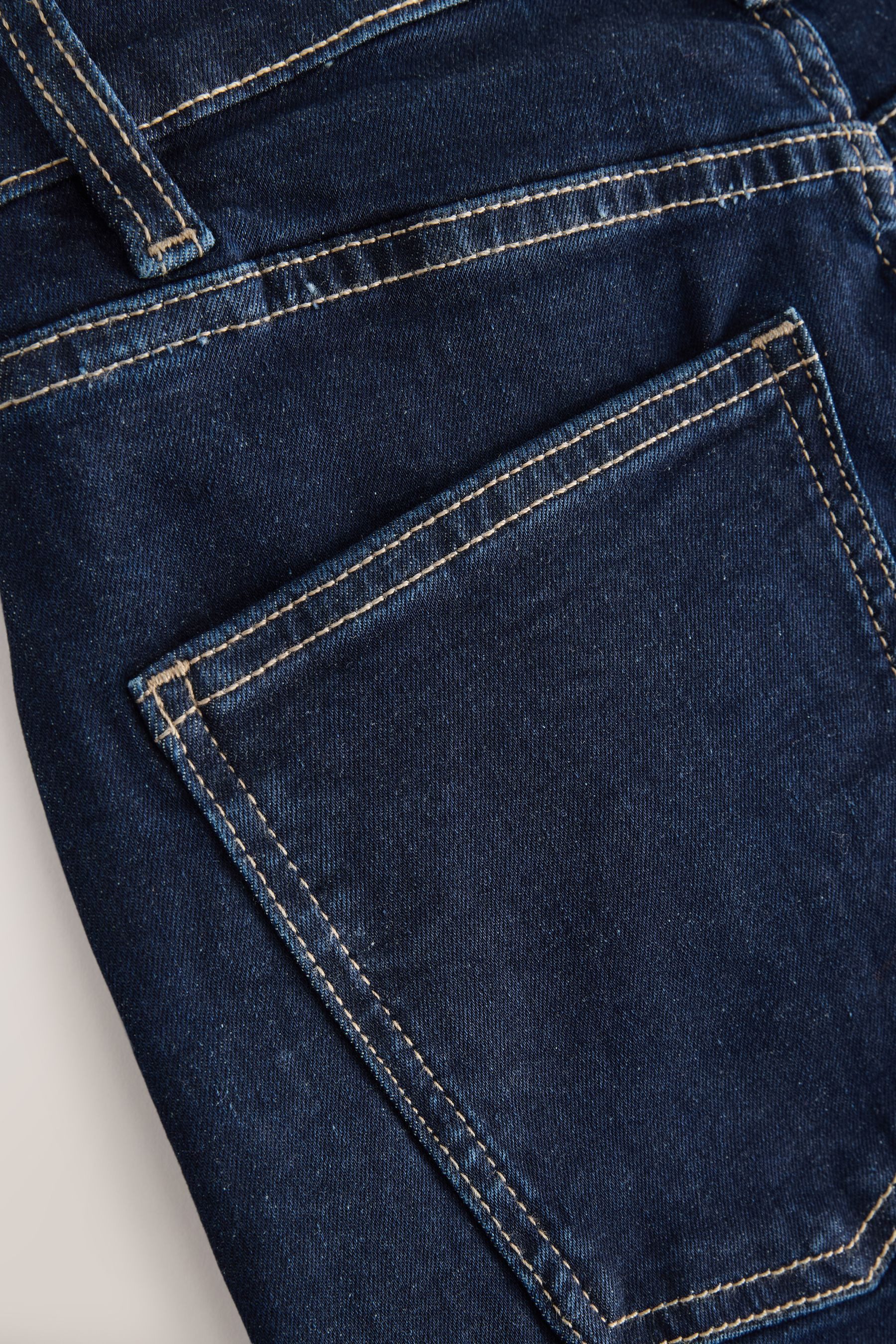 Next Stretch-Jeans Hochbund-Jeans mit weitem Bein, Kurzgröße (1-tlg) – Bild 4 von 5